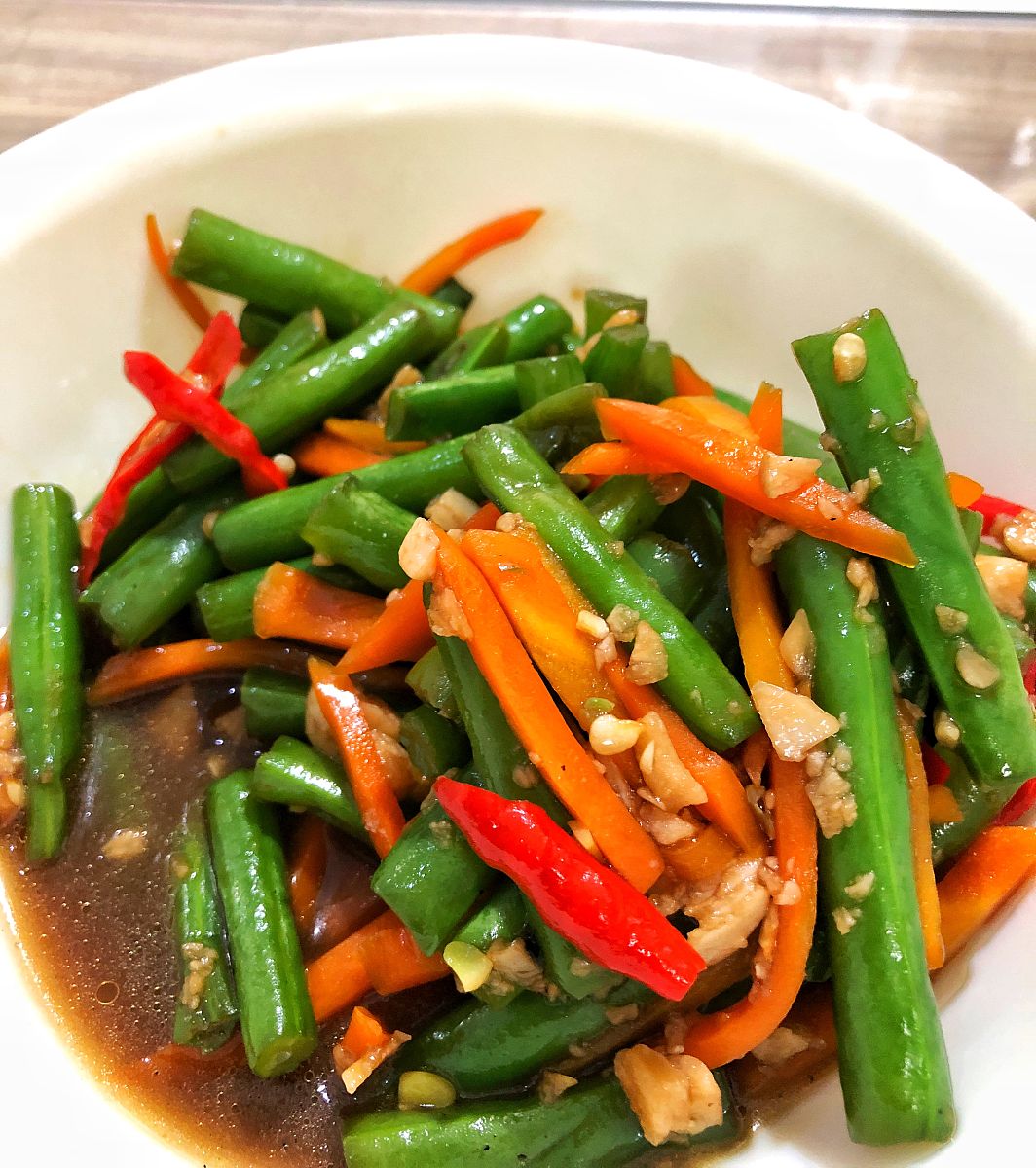 酸辣开胃空心菜炒酸豆角，夏日消暑必备家常菜