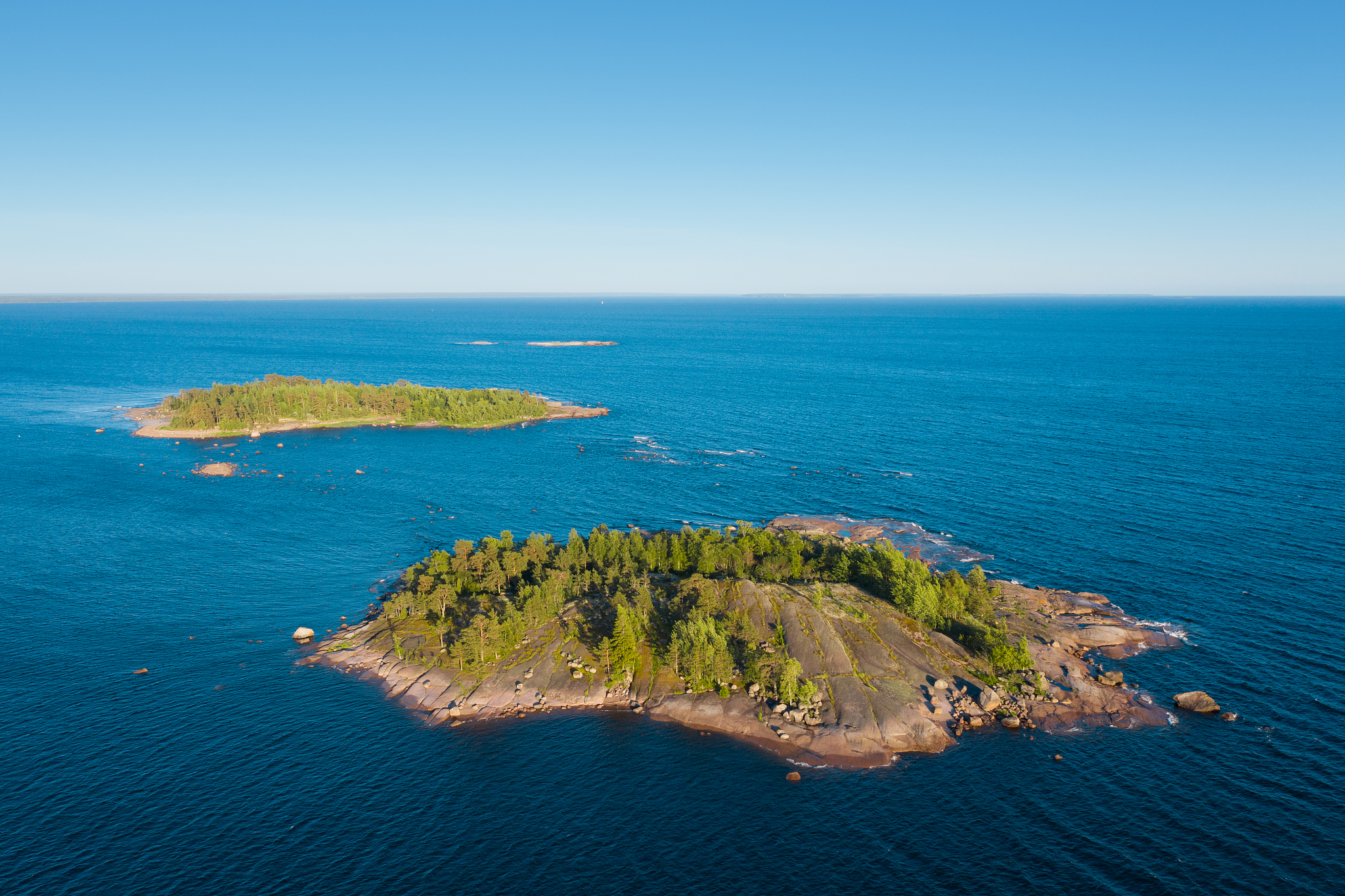 islands of the baltic sea. view from a height