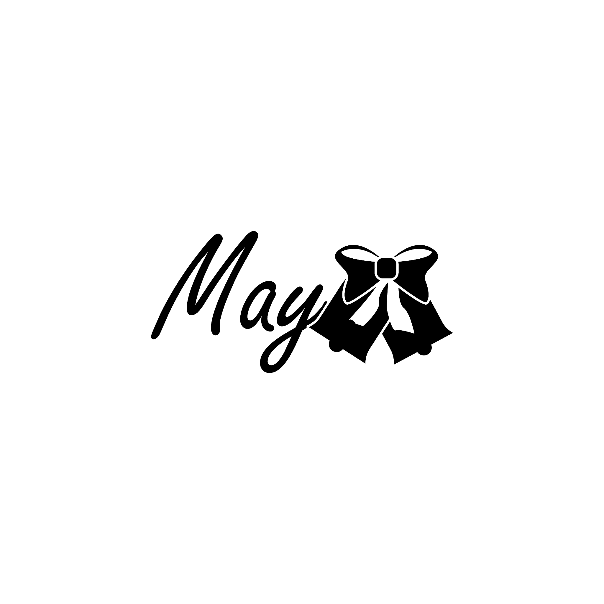 may icon. written name of the month with different elements rela