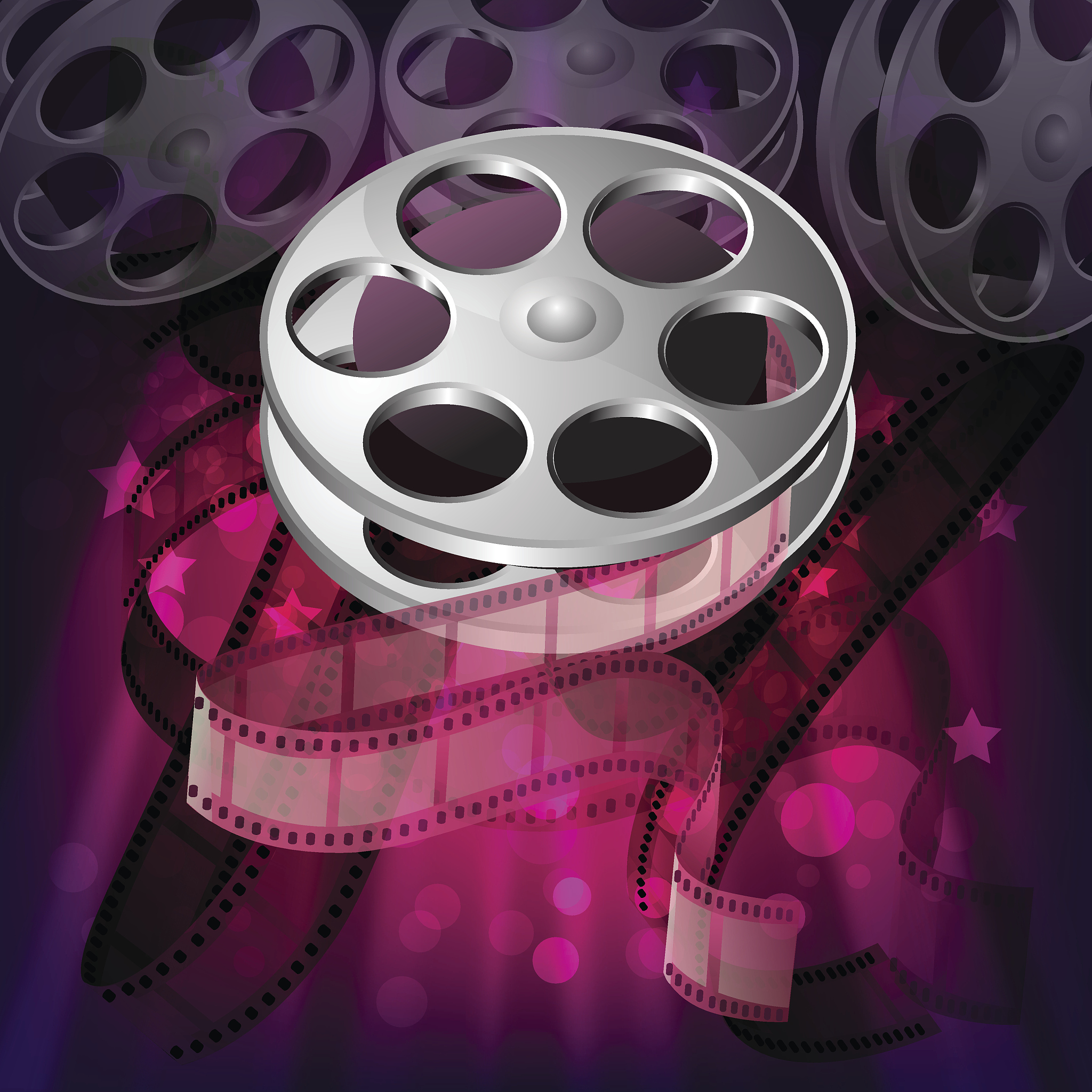 beautiful film reel background