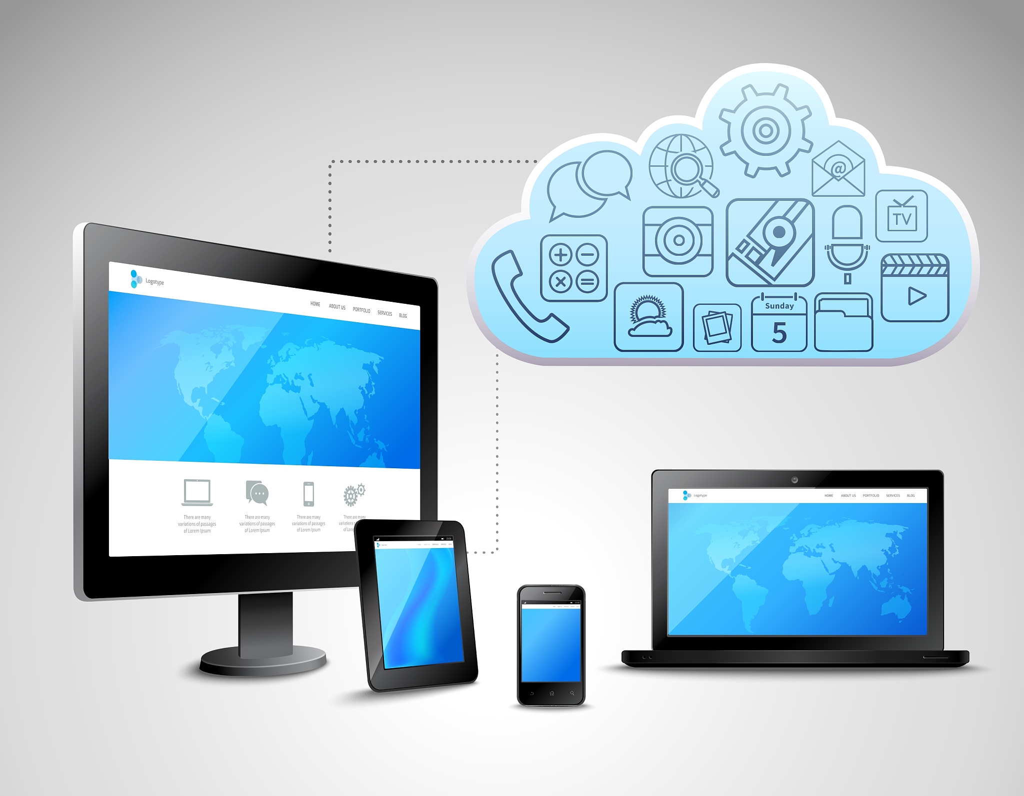 cloud computing concept