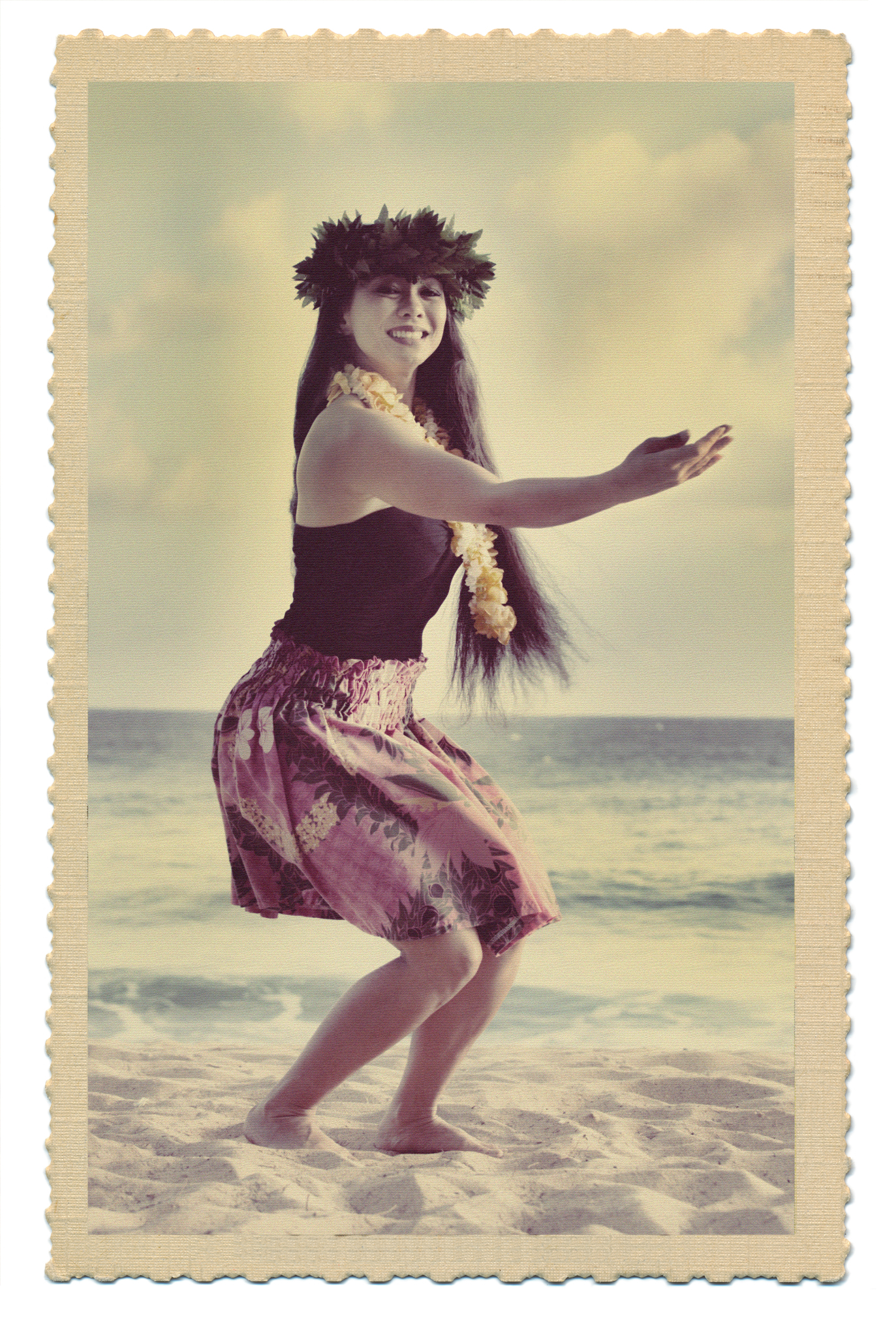 Prompt 1ultra wide shot modern photo of beautiful 1970s woman in Hawaii This photographwas captured by Mary Shelley with a Nikon D5100 camera using an aperture of f28SO 800 and a shutter speed of 1100