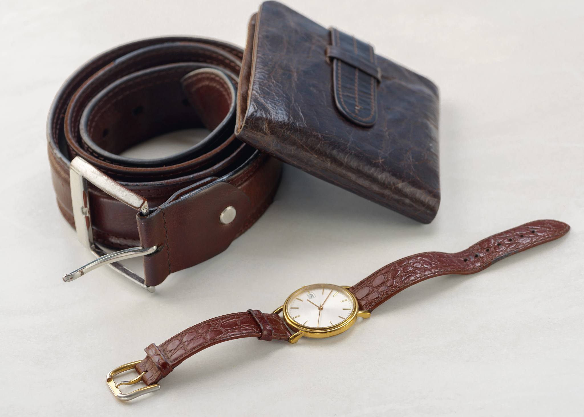 Donut Shaped Single Leather Watch Case | Vintage Travel Watch Holder