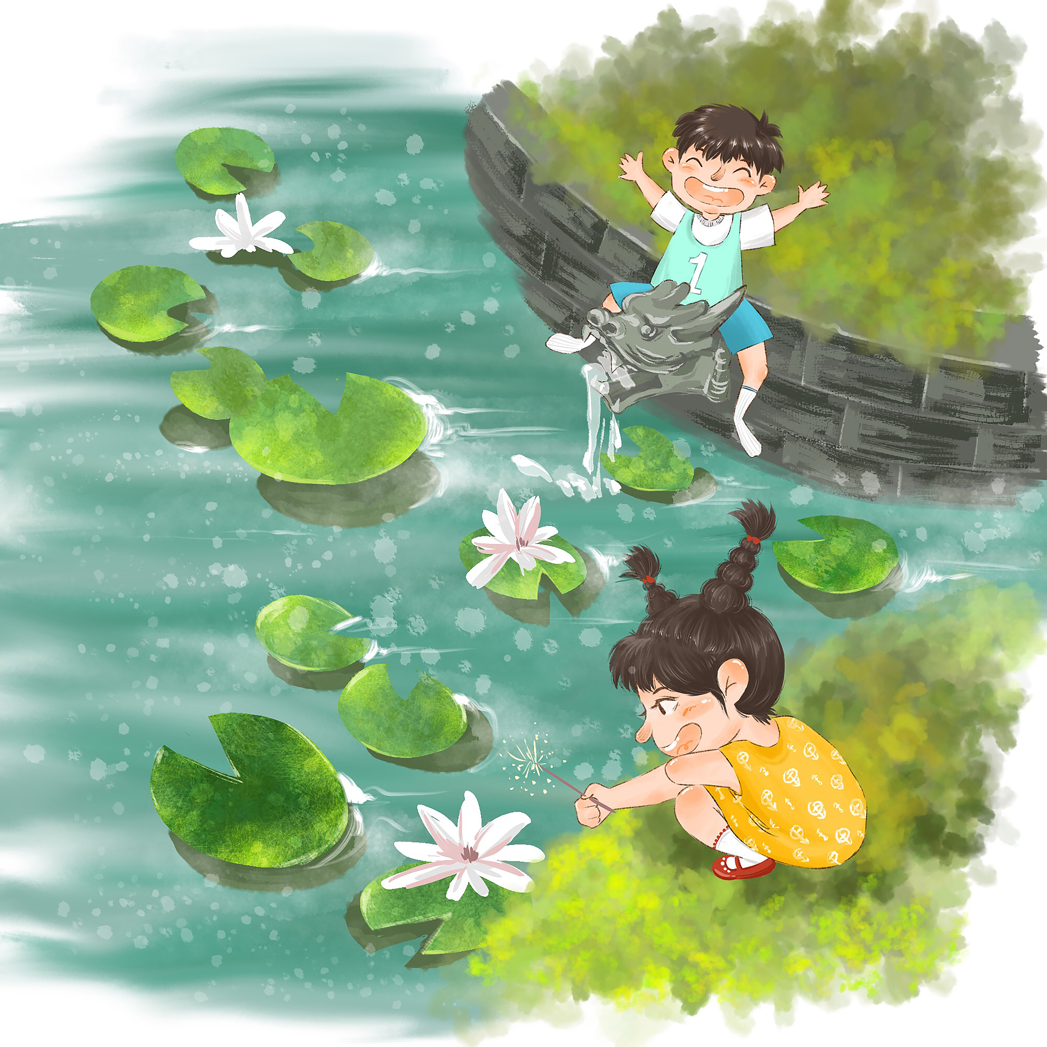 夏末蝉鸣，重回童真，找回那份无忧无虑的快乐