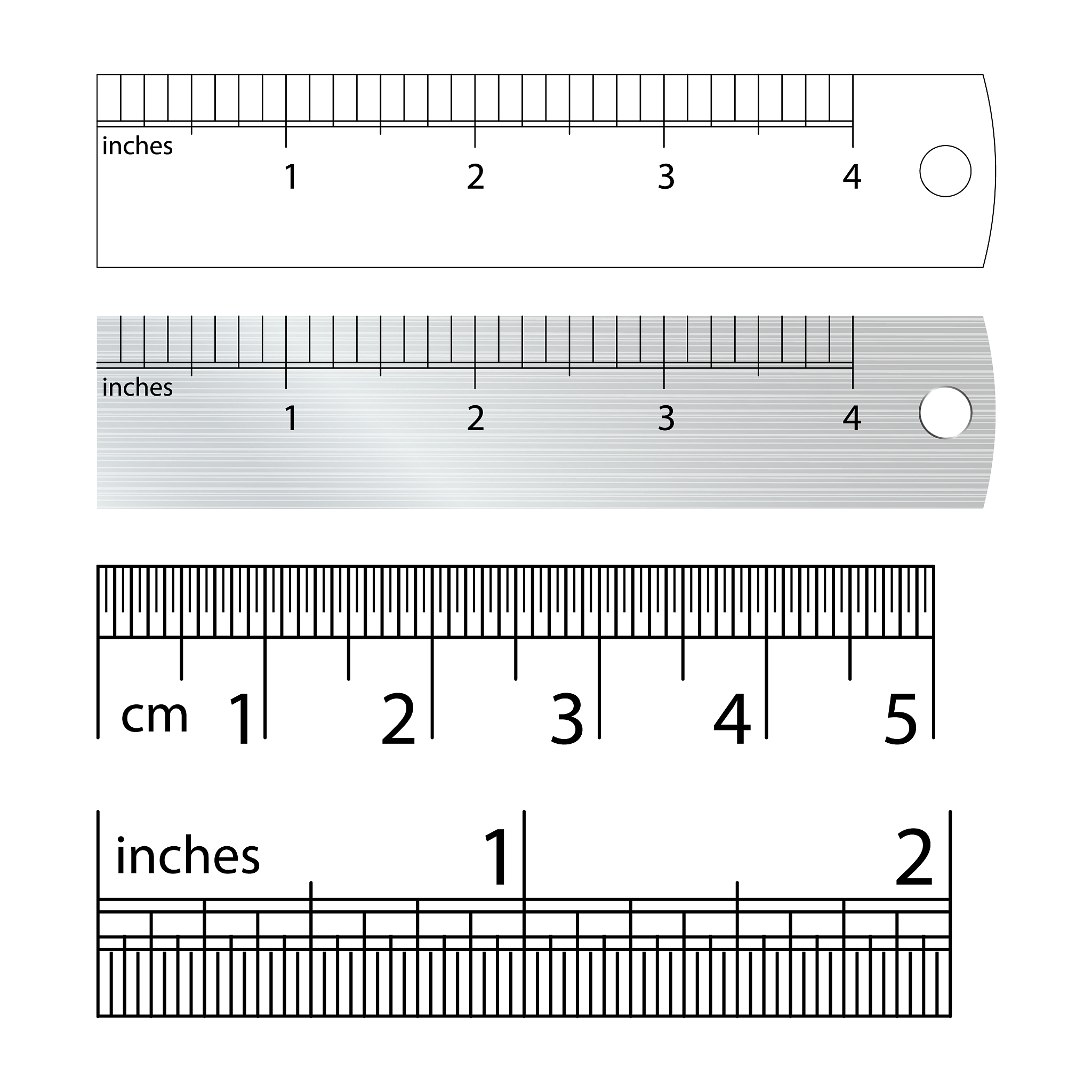 metric imperial rulers centimeter and inch