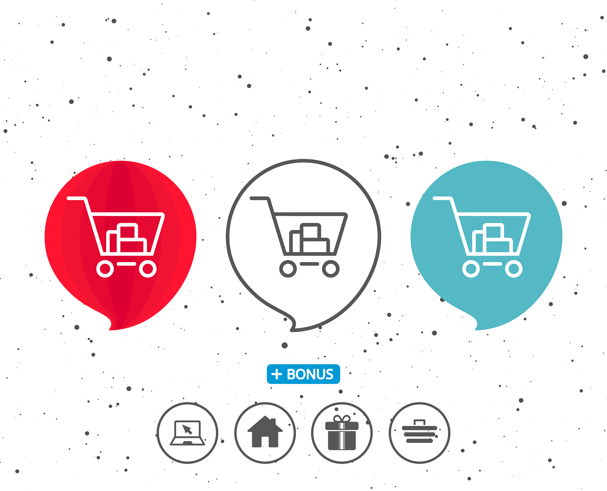 shopping cart line icon online buying sign