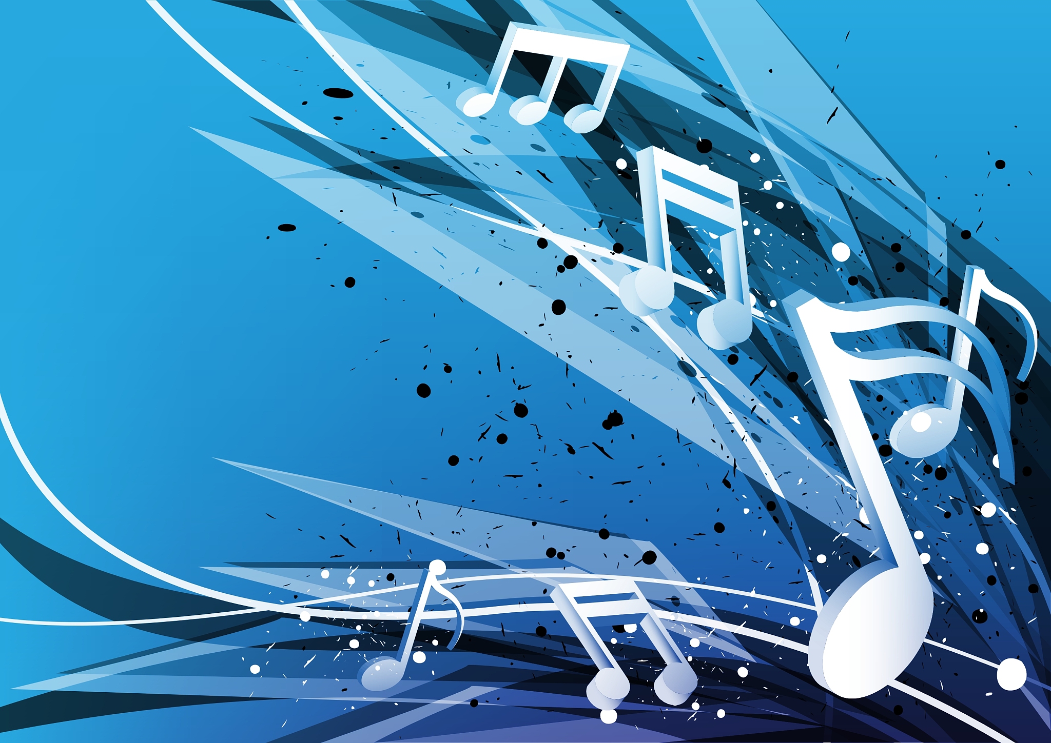 blue music design background