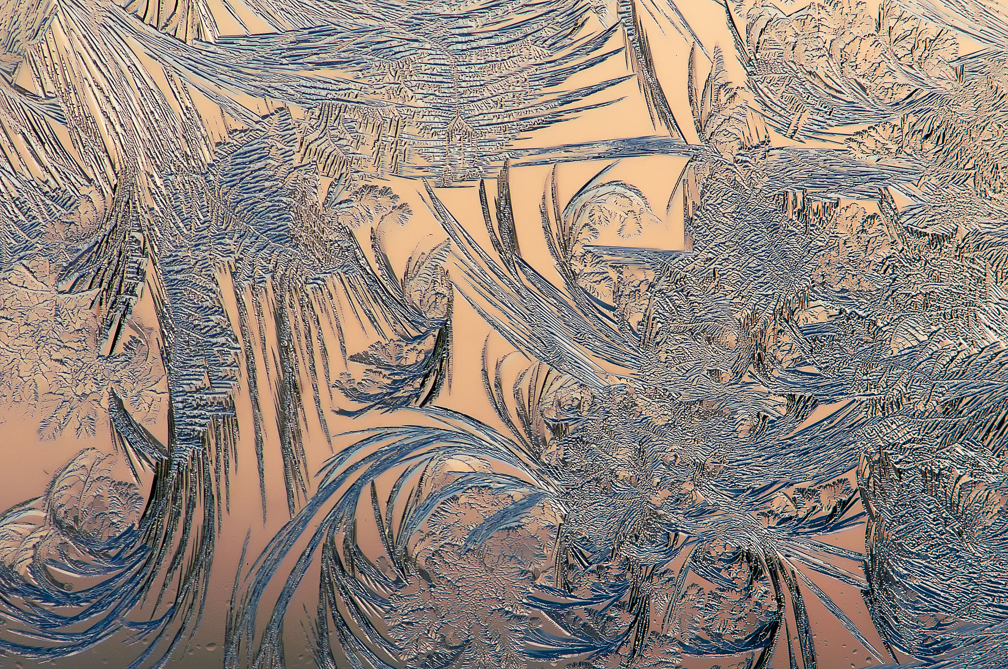 frost on the window draws