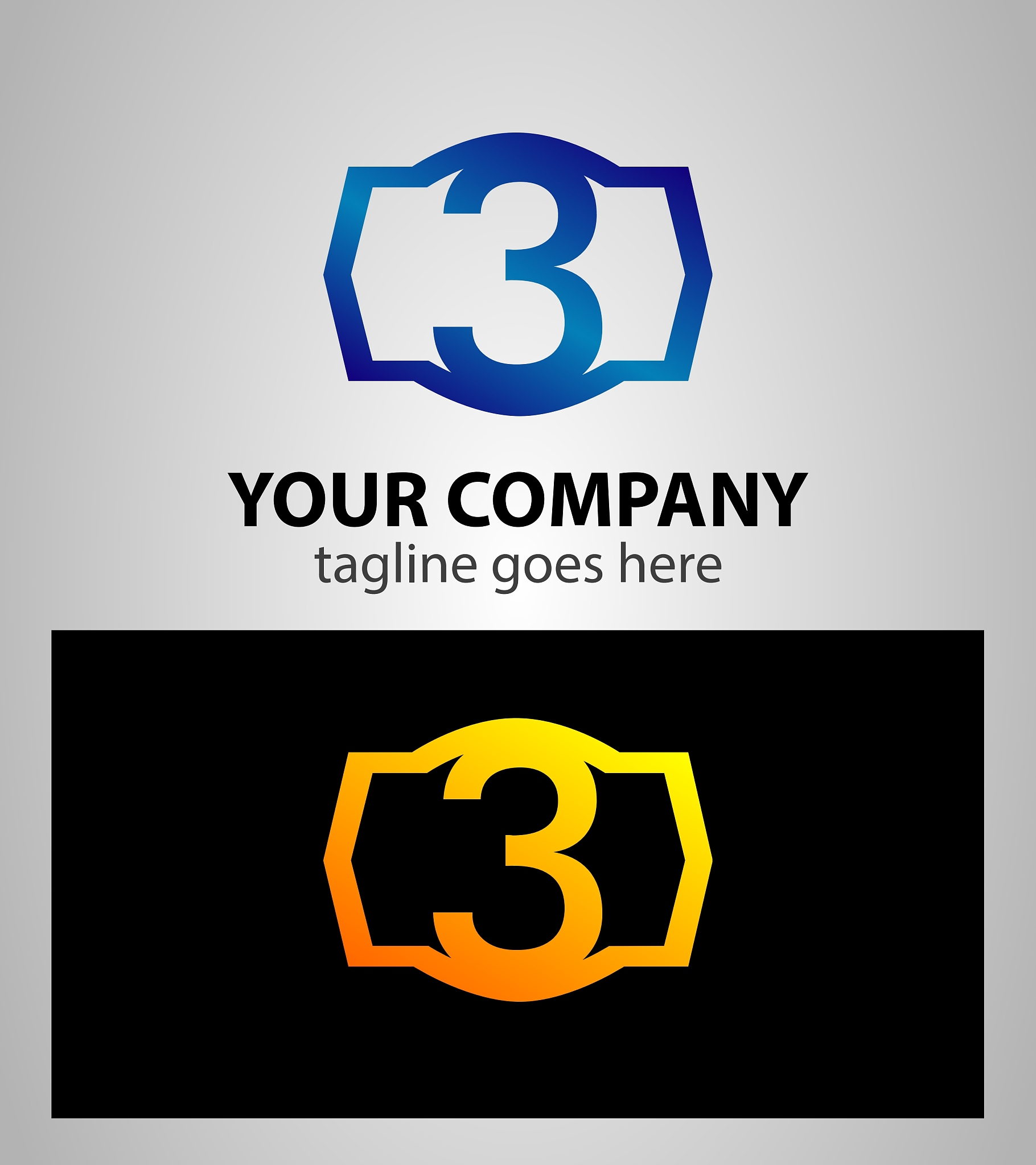 number logo design number three logo logo 3