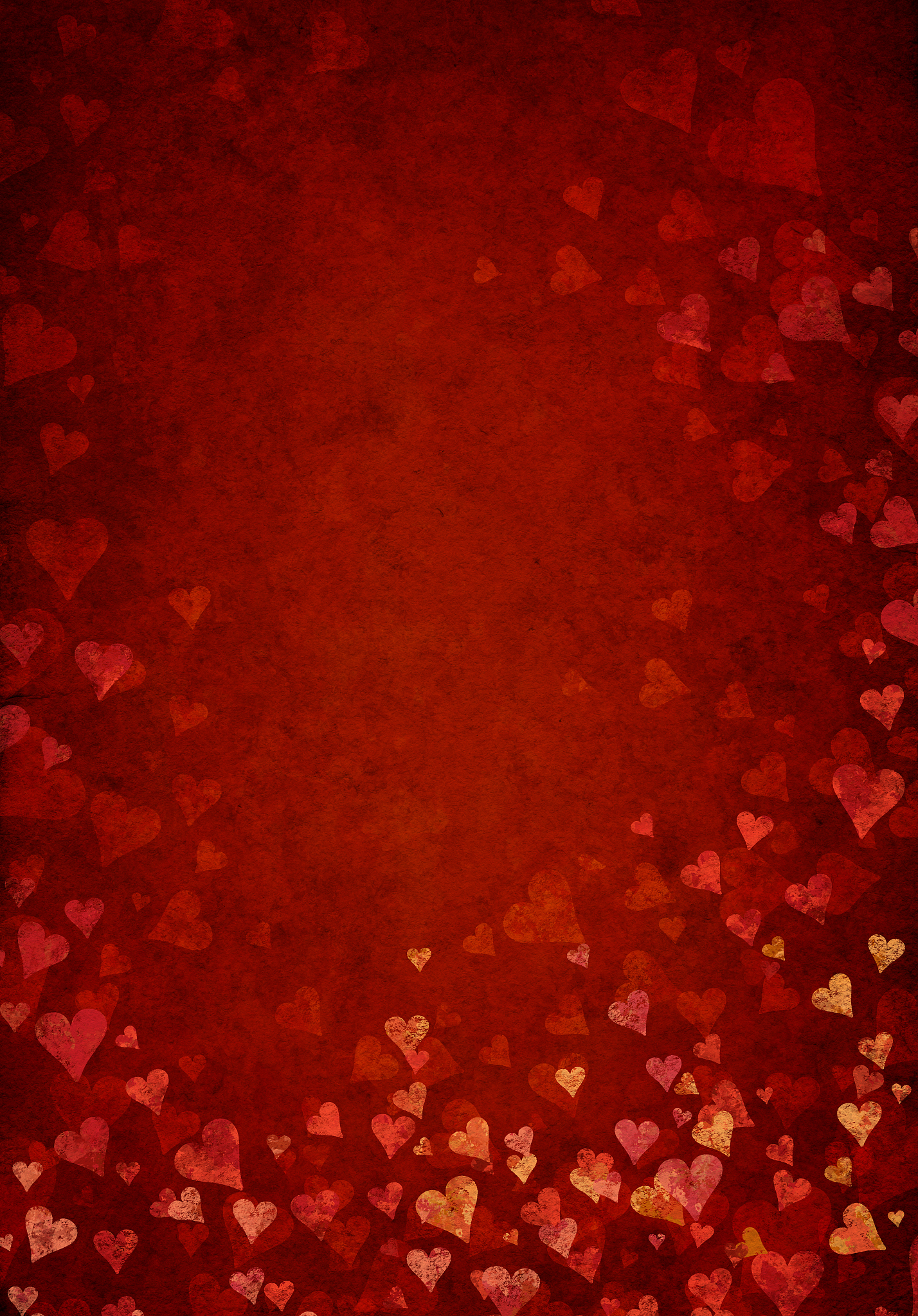grunge heart blossom background