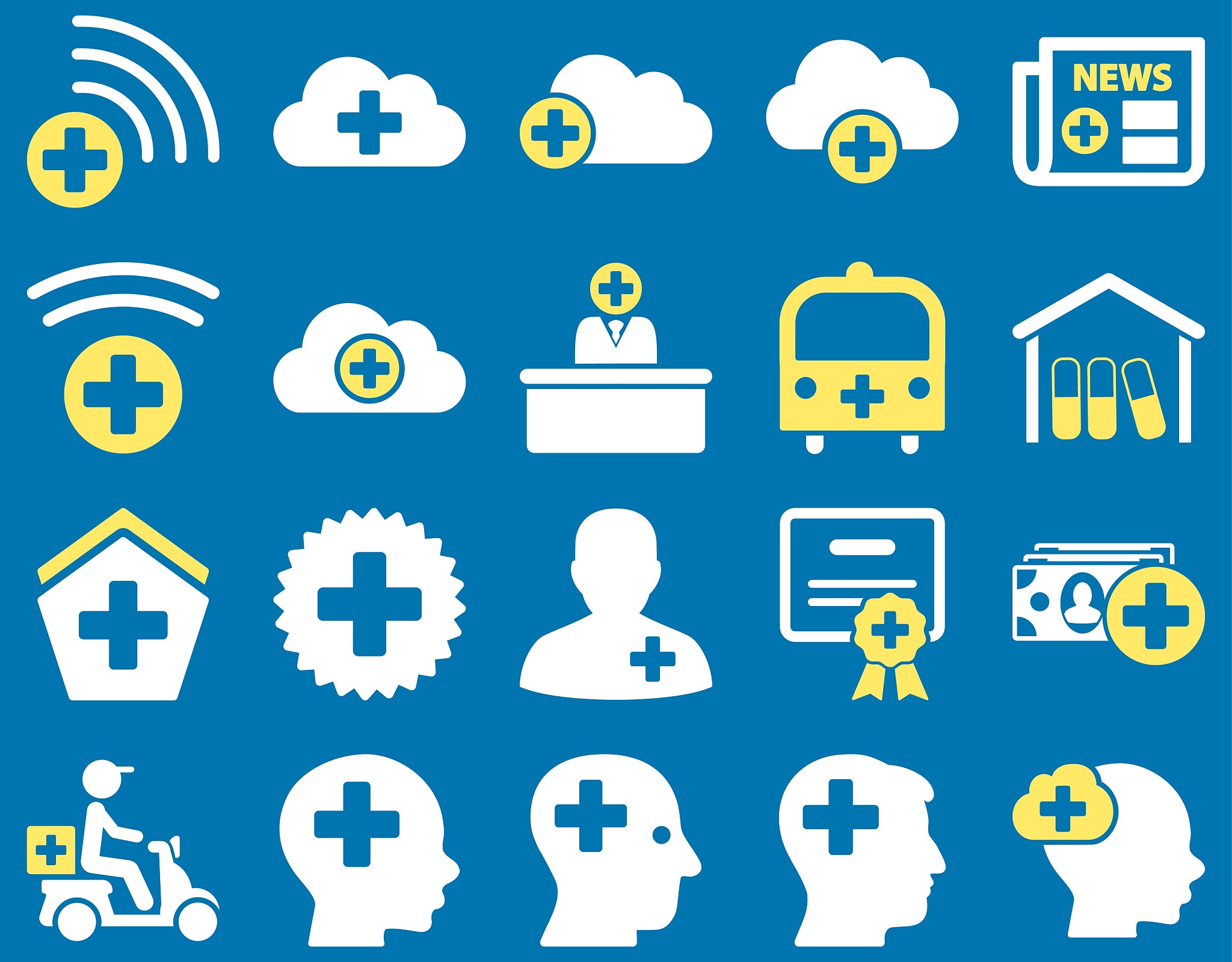 medical icon set