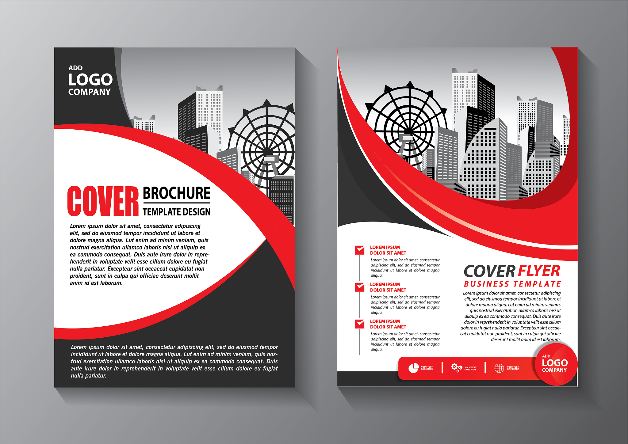 business abstract vector template. brochure design, cover modern