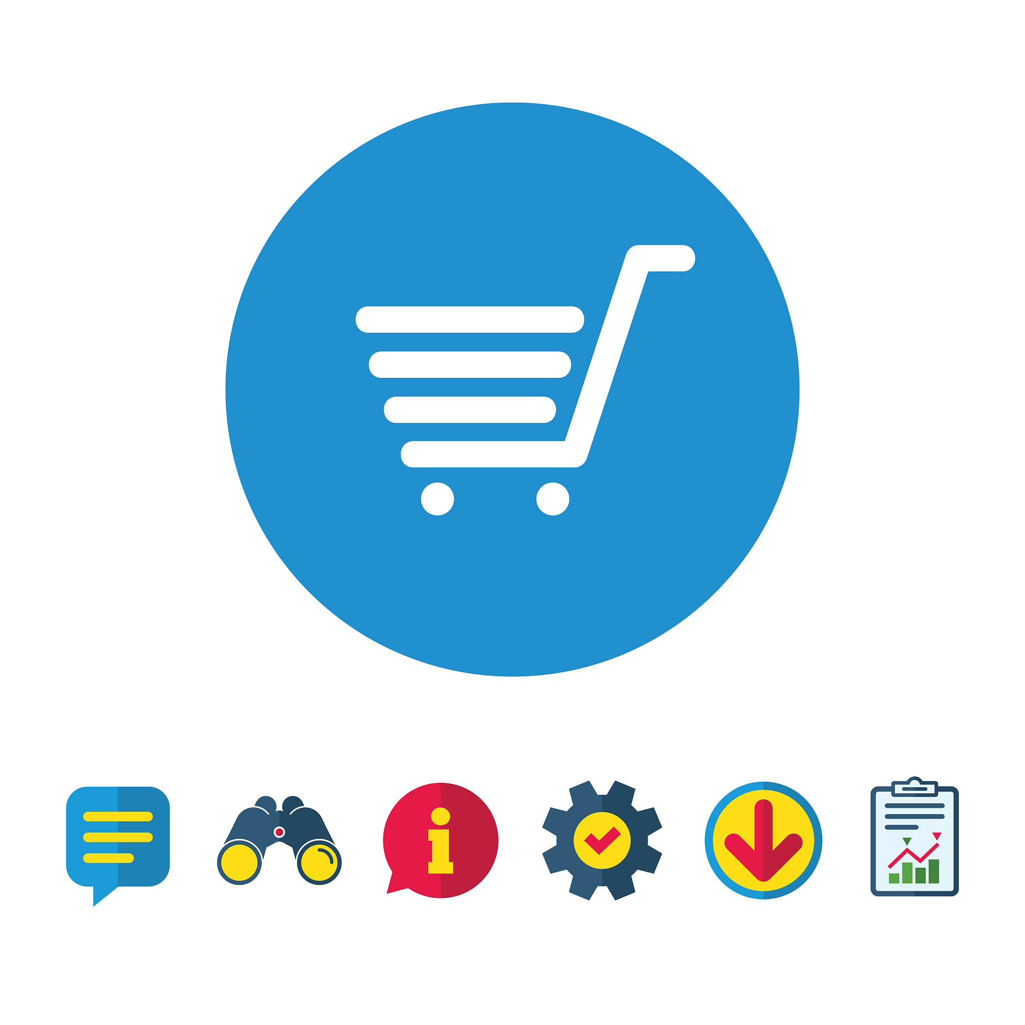 shopping cart sign icon online buying button