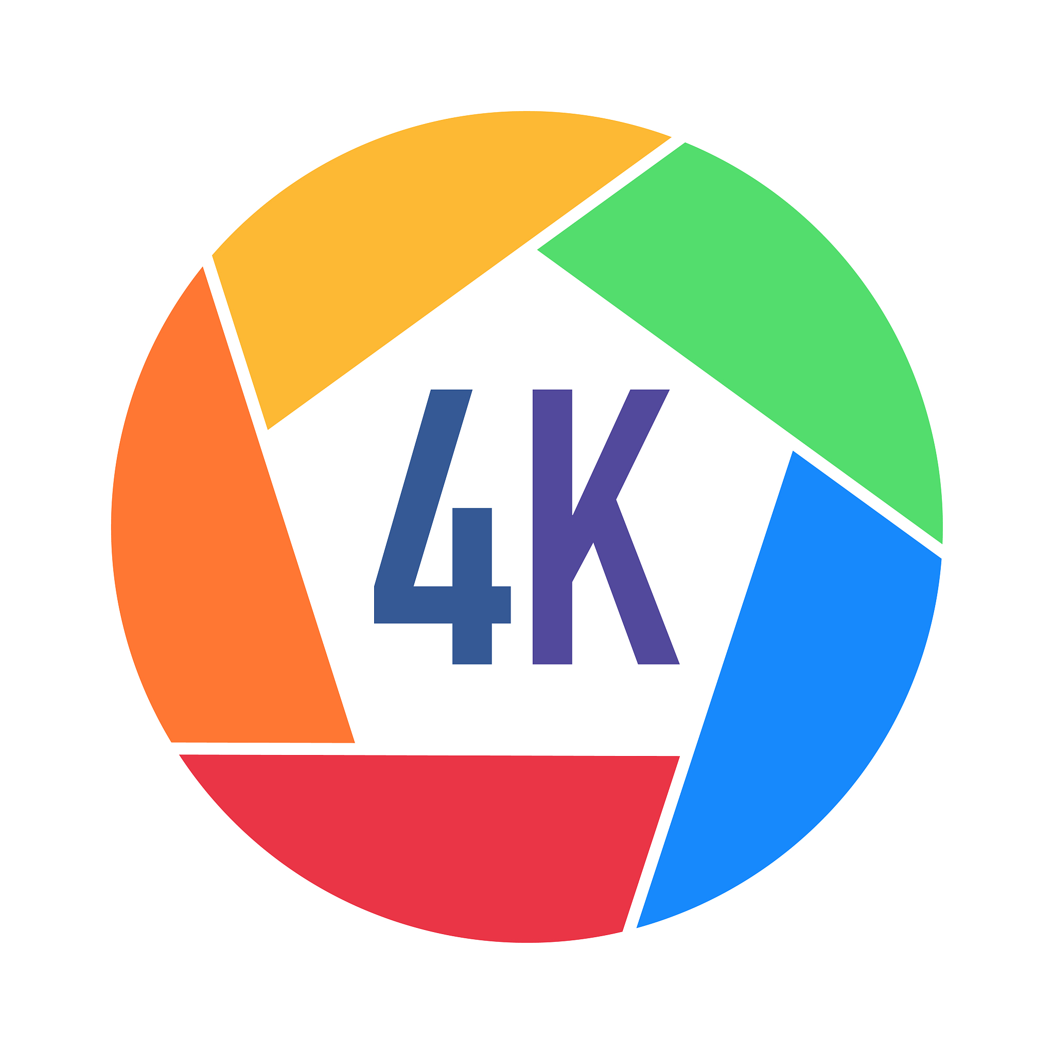 photo video formats made in rainbow colors