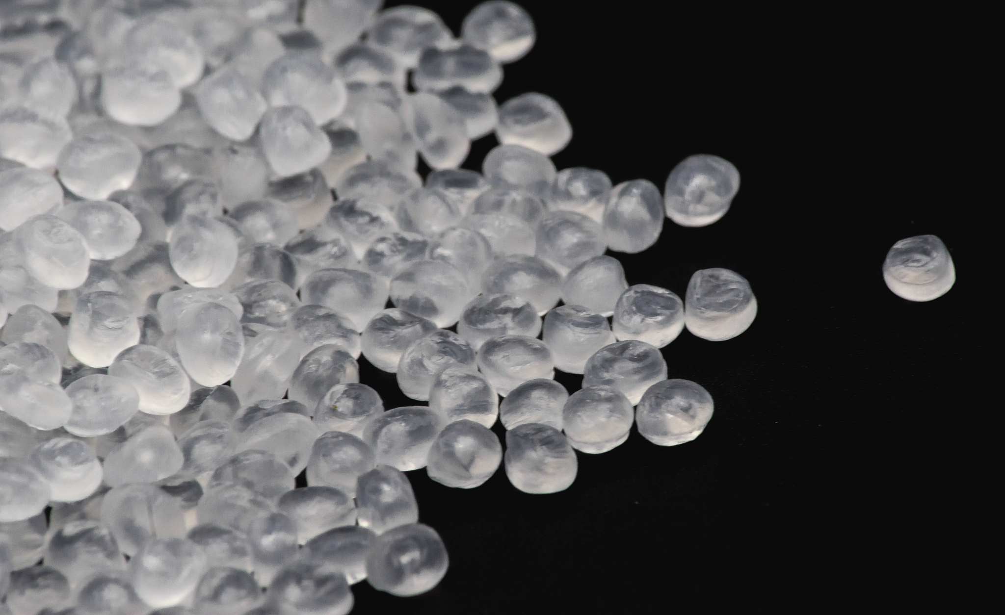 high angle view of polystyrene on white background