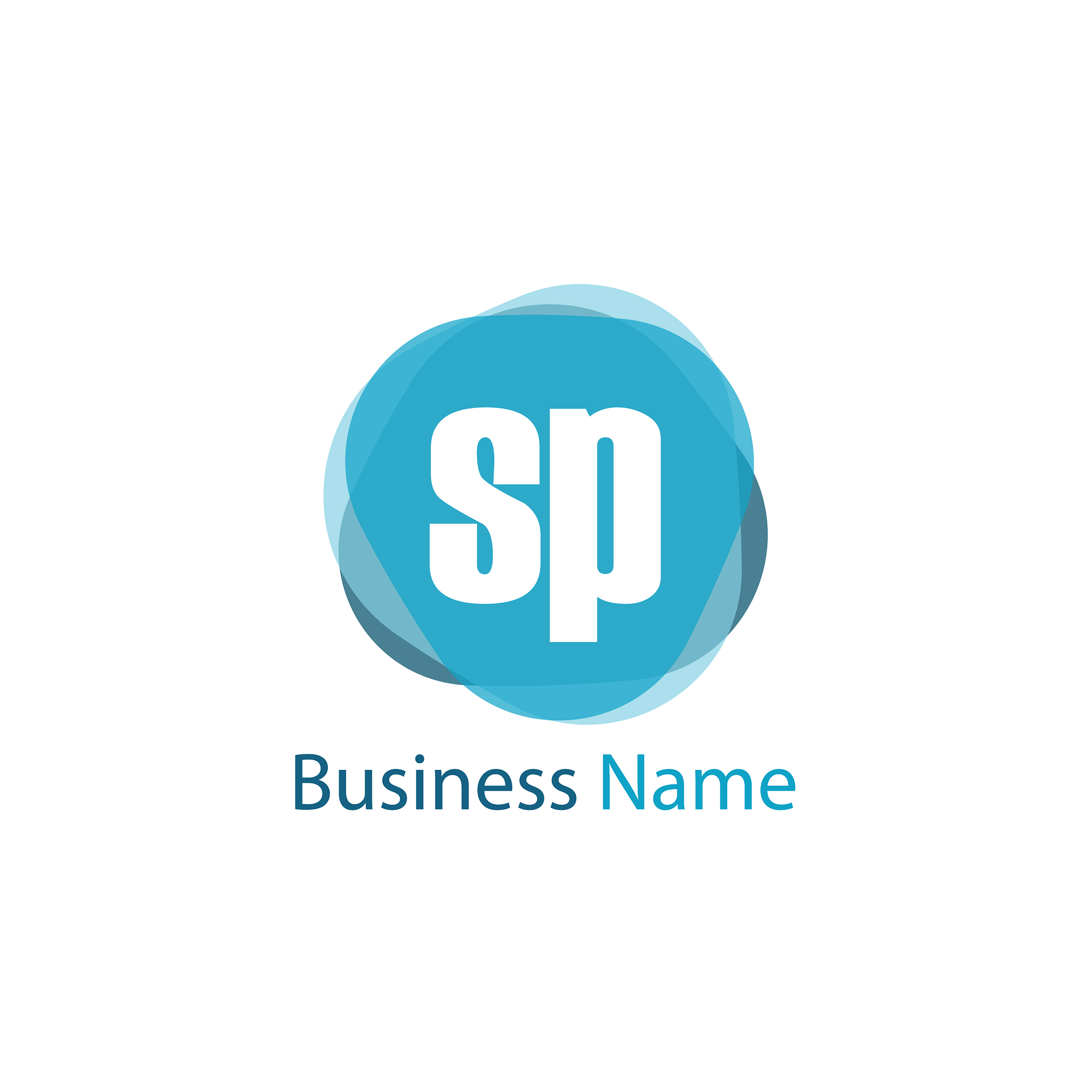 initial letter sp logo template design
