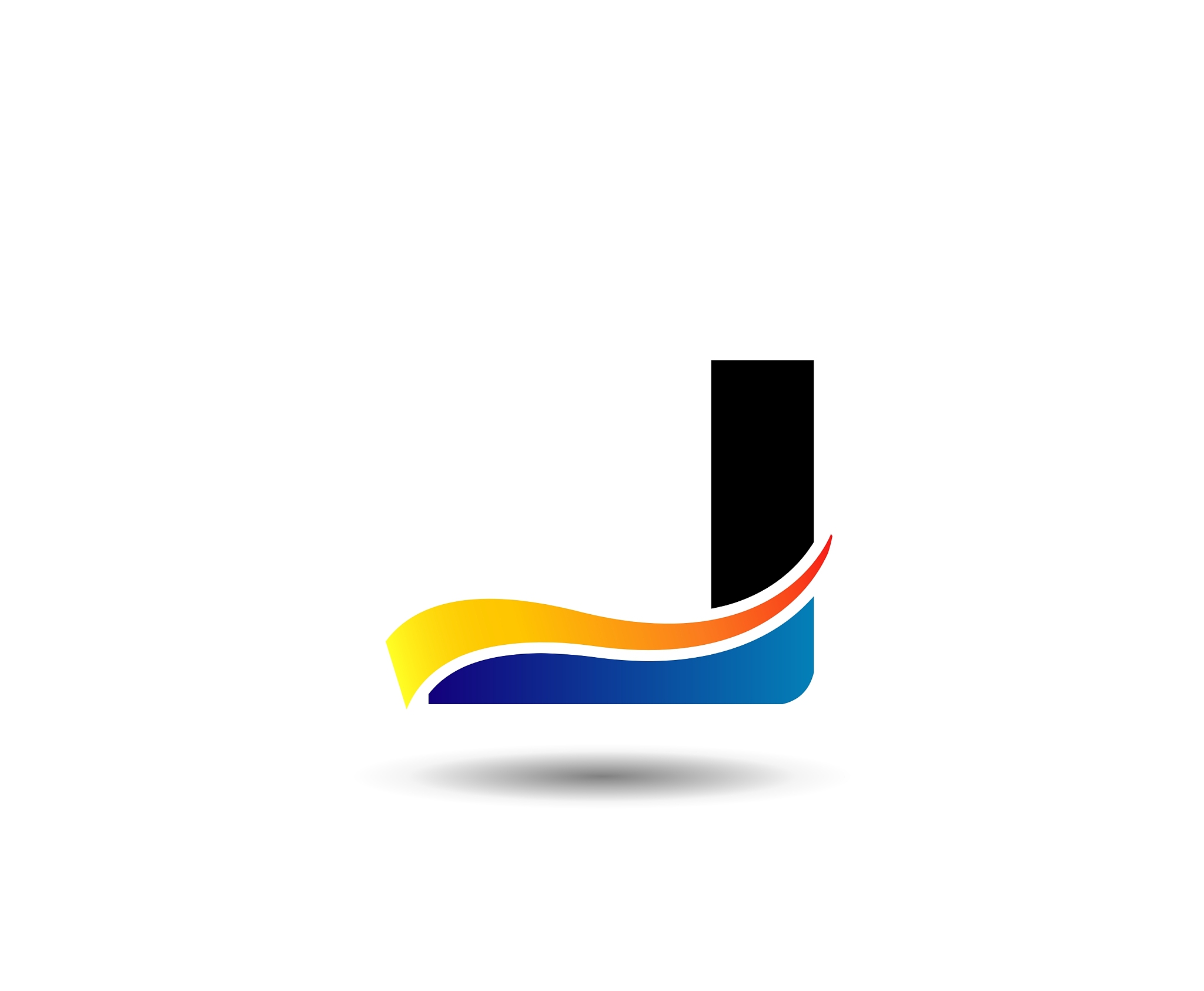 letter j logo icons design template elements