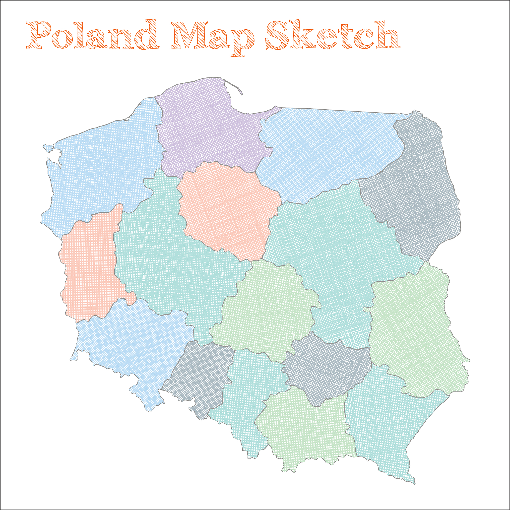 poland map.