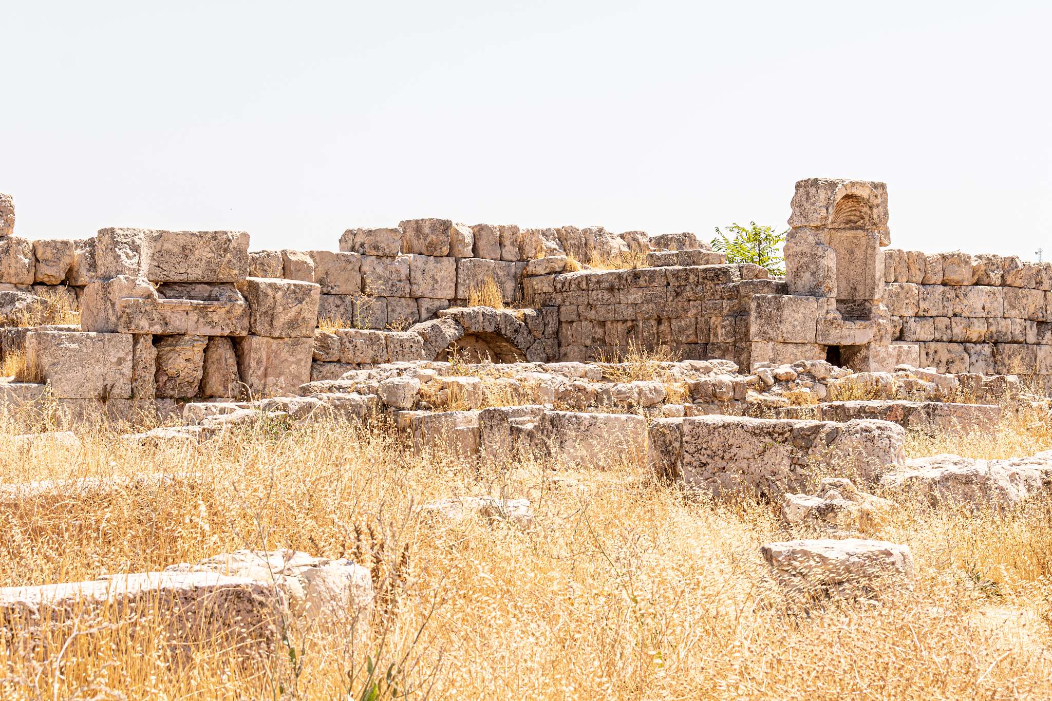 temple of hercules in amman citadel, inside the ummayad palace,r