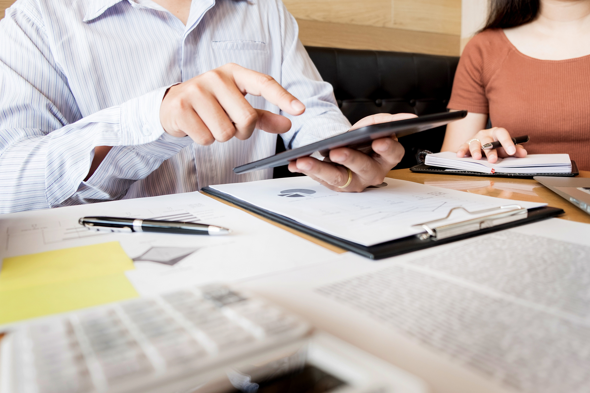 business people working at office
