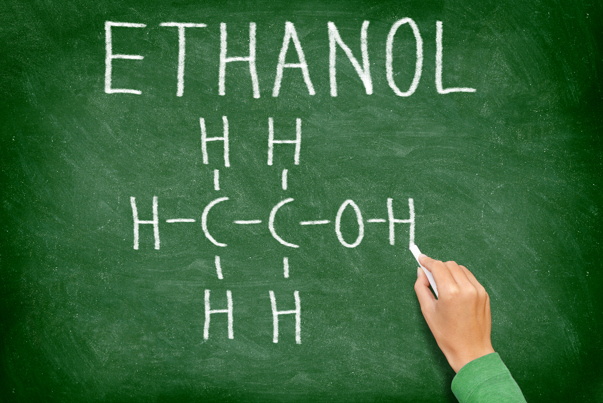 ethanol alcohol chemical molecule structure