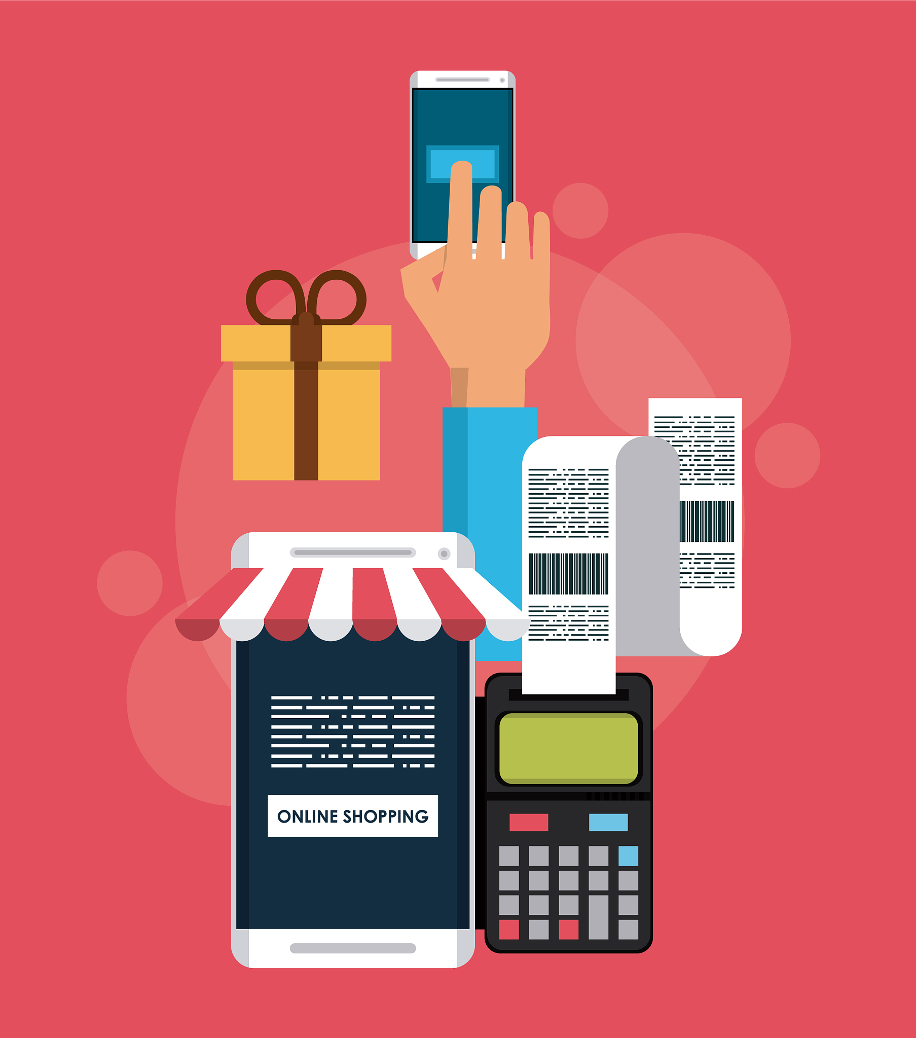 online shopping from smartphone
