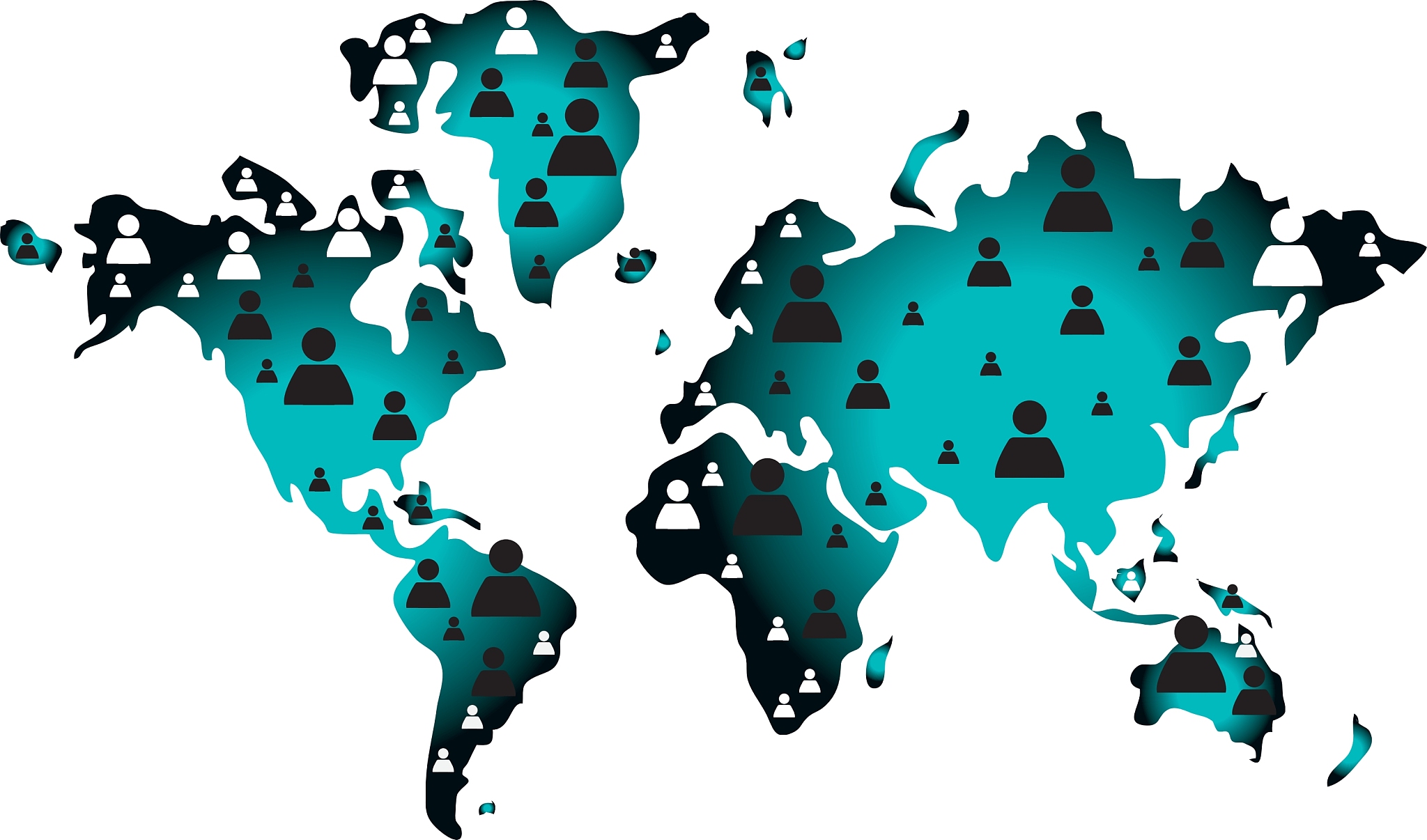 geometric texture world map icon