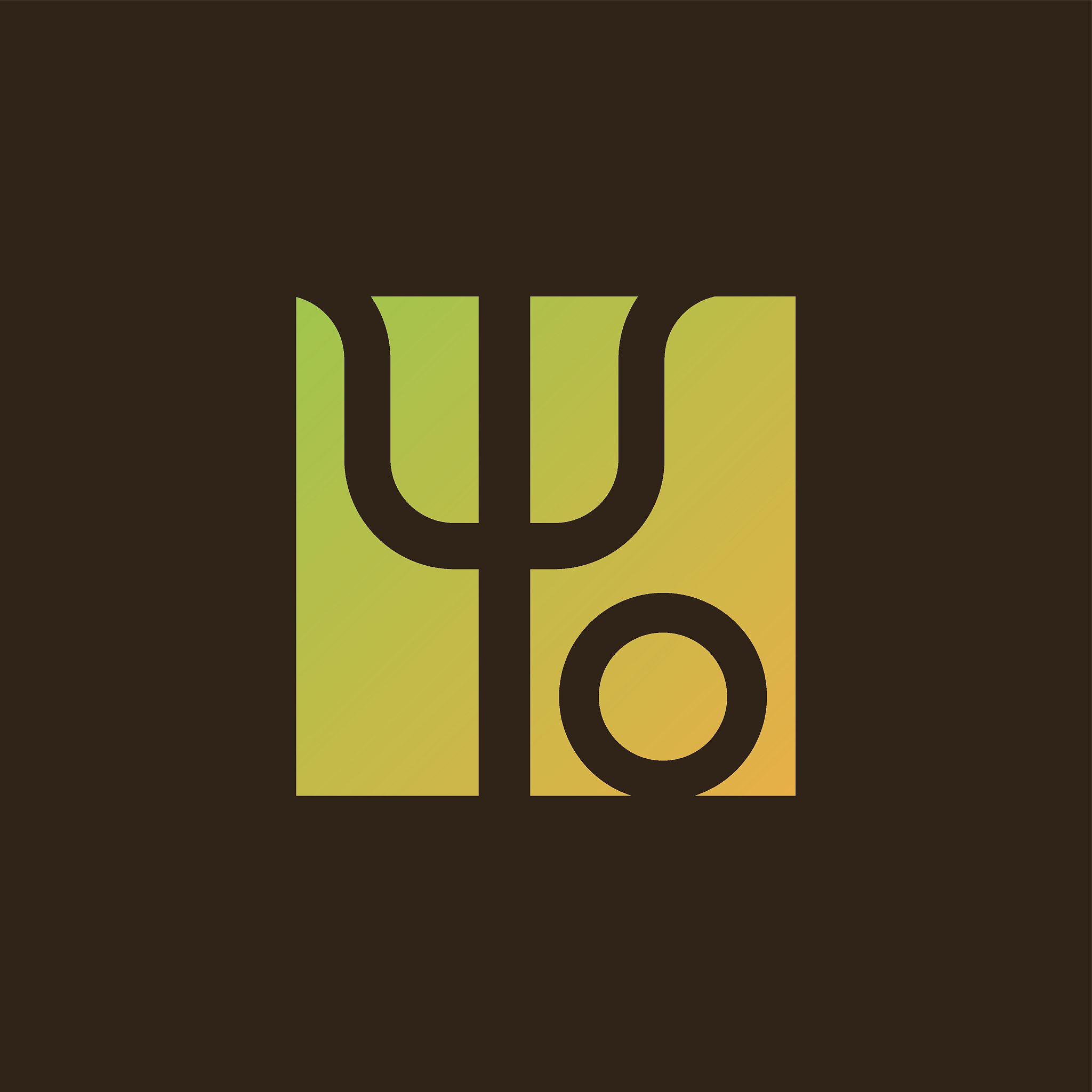 psychology initial letter o icon design