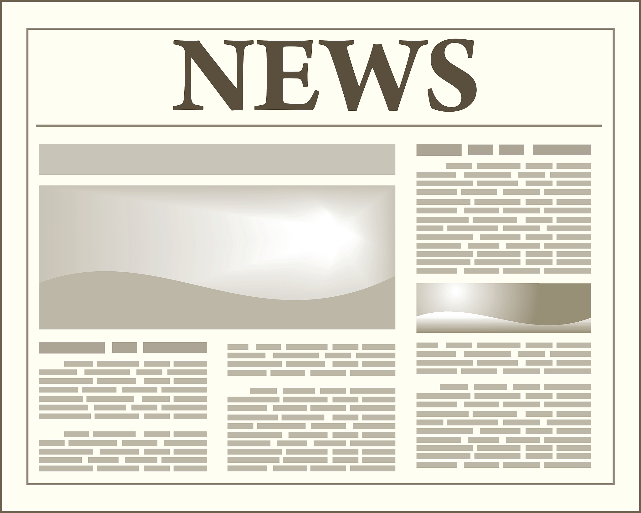newspaper illustration - vector