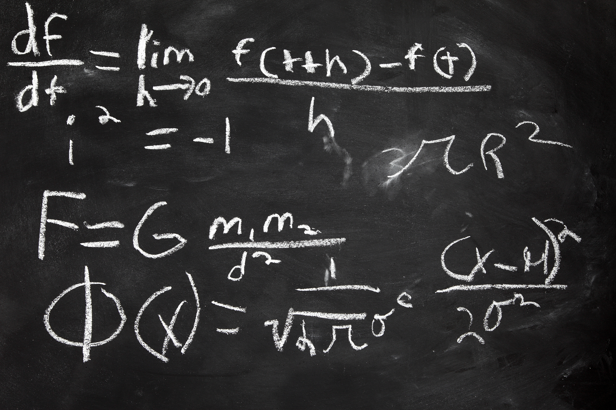 equation on blackboard