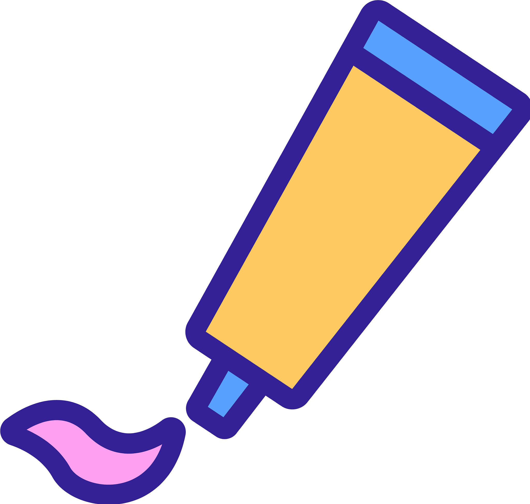 hemorrhoid ointment icon outline