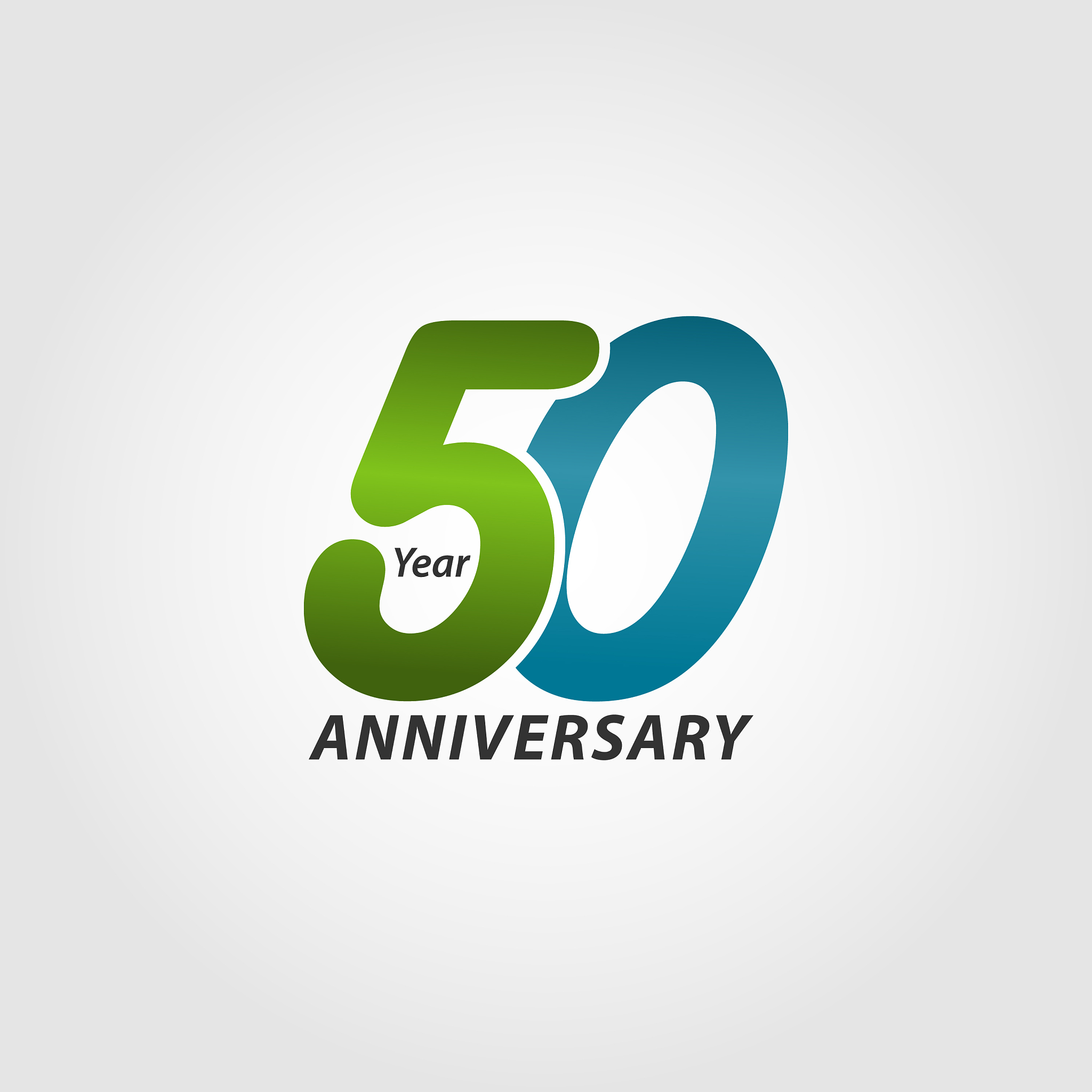 50 year anniversary template design