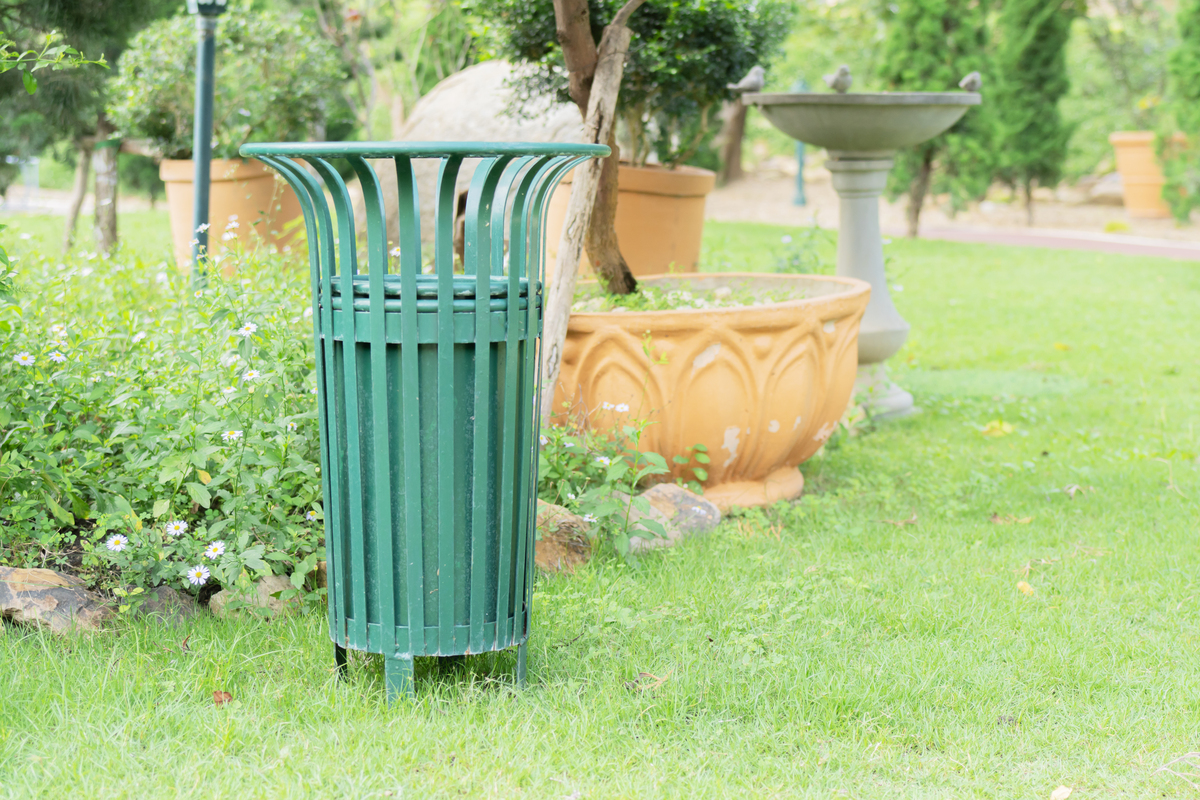 恰到好处的融入自然风景户外风光更要垃圾桶相配才算好的有关户外垃圾桶宣传文案