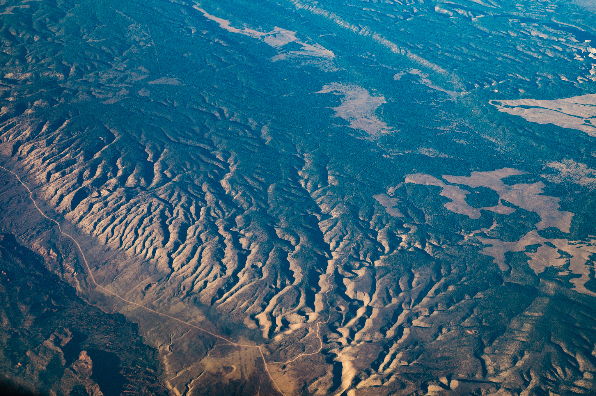 aerial view of sea