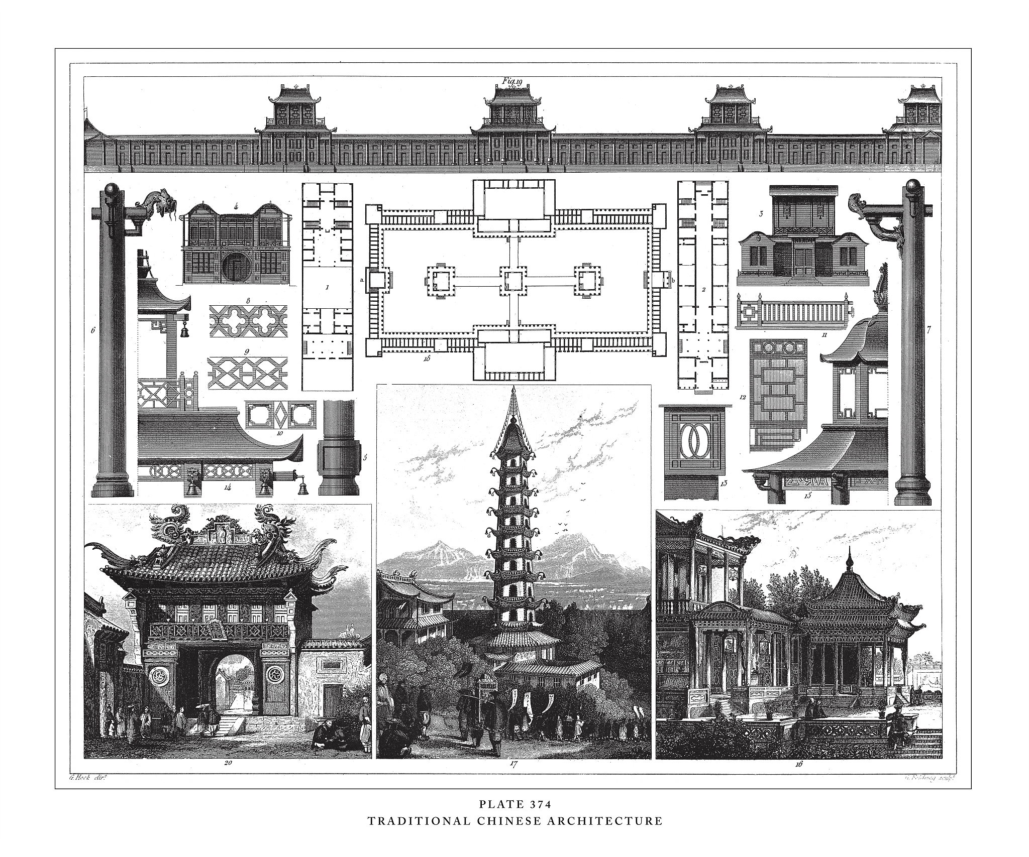 南通天福堂的建筑平面布局描述一下。