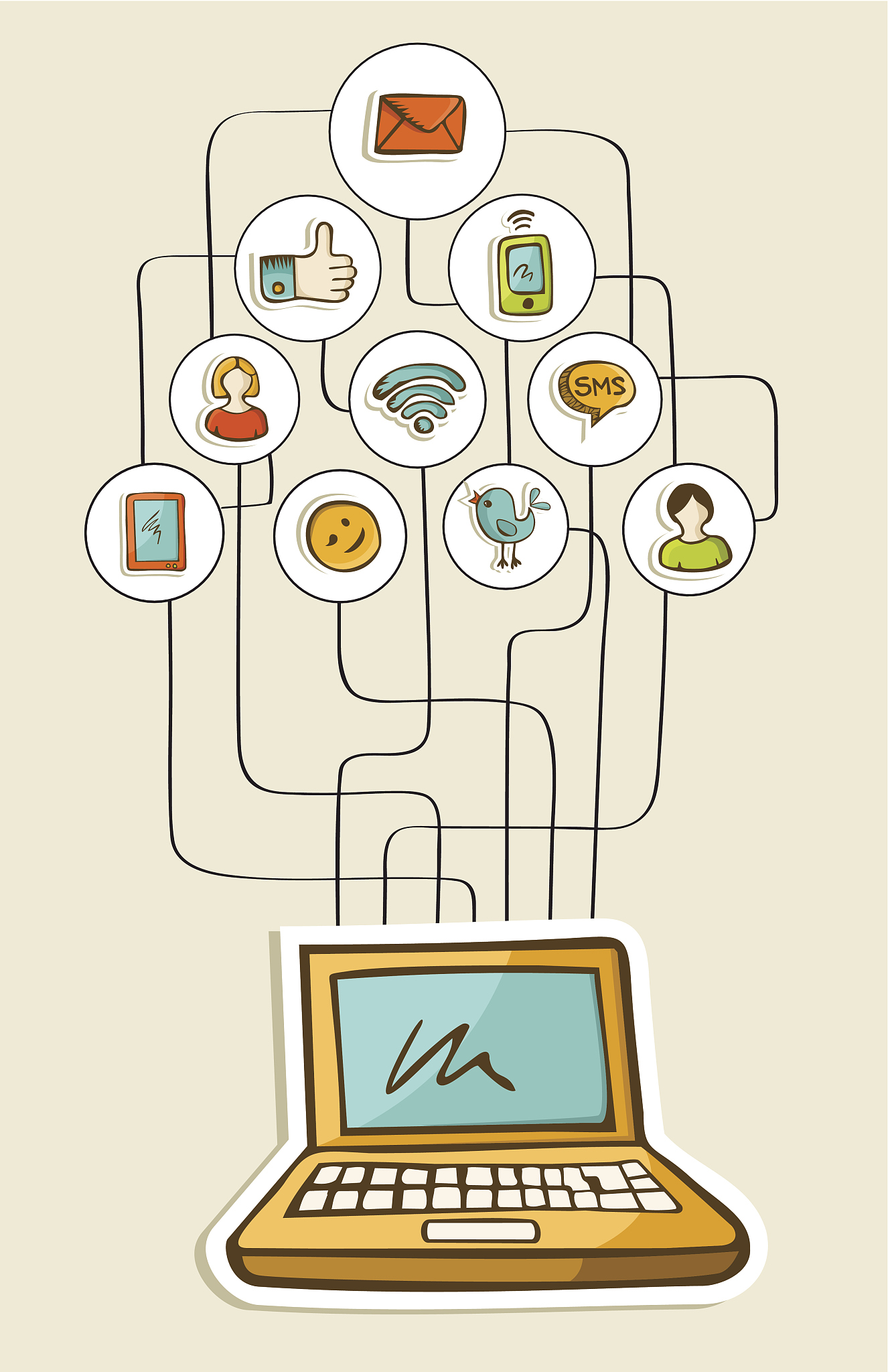 social media network notebook