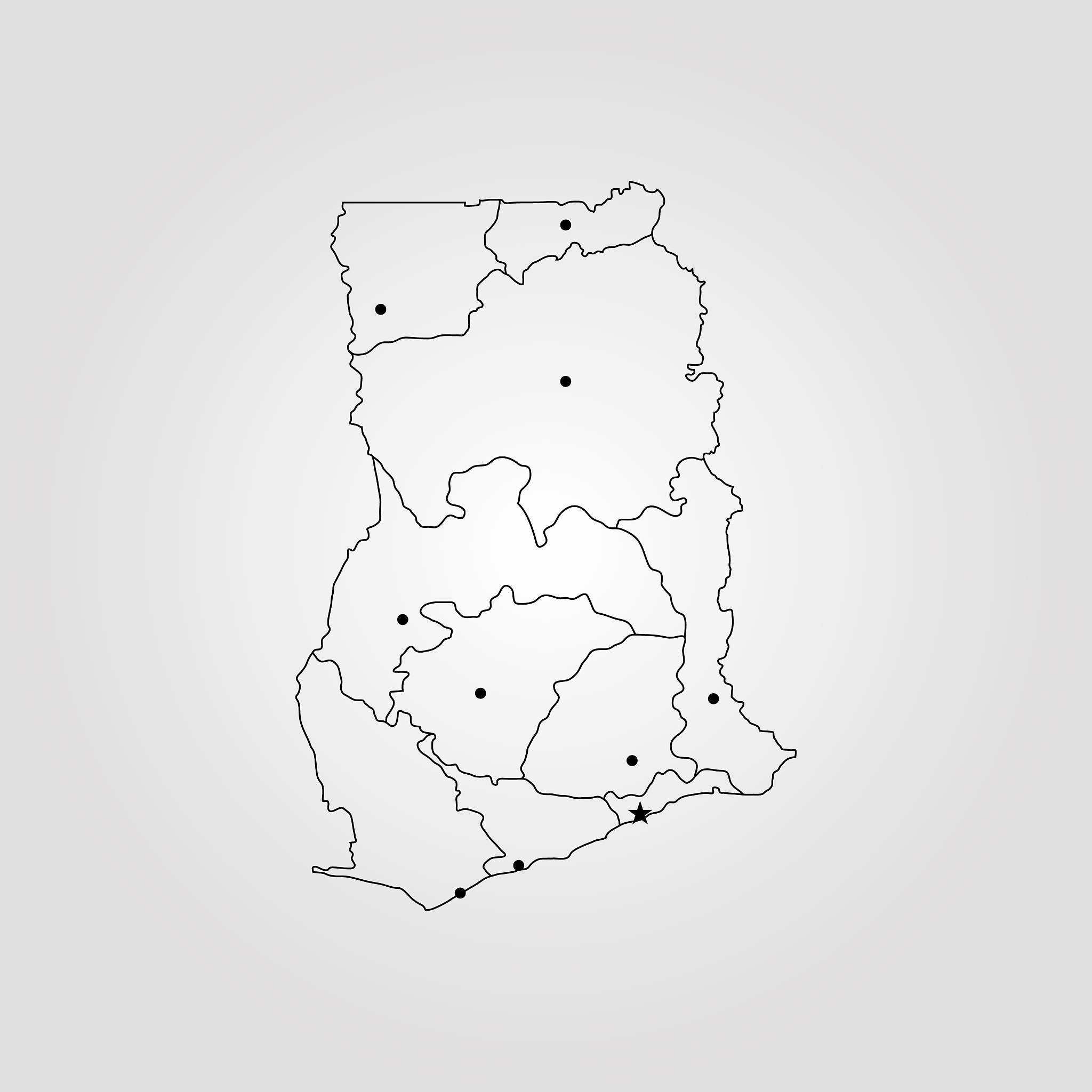 map ghana