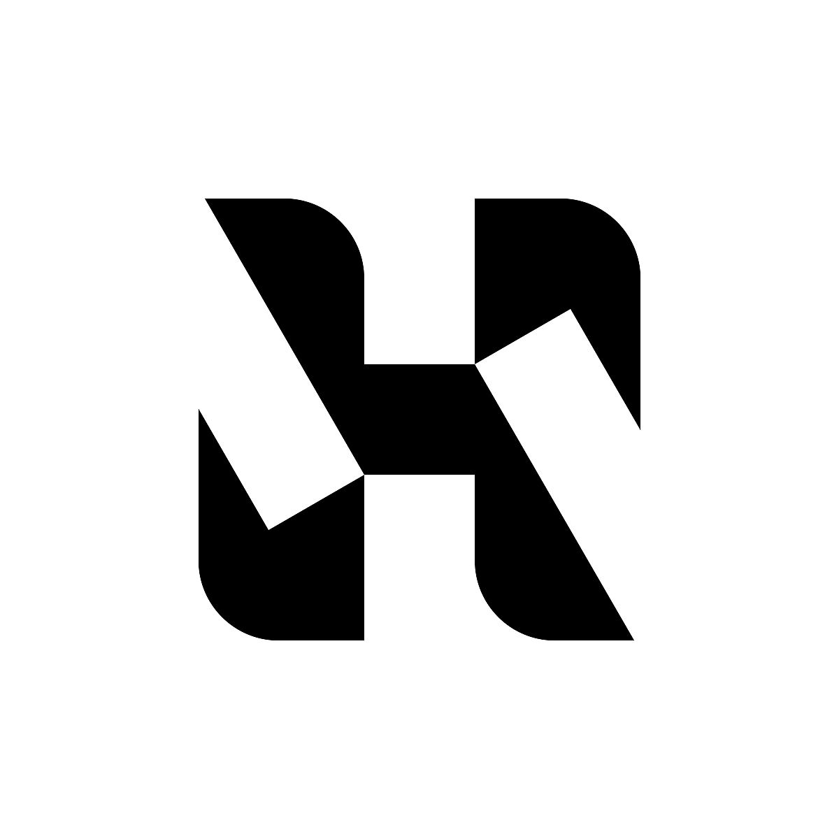 字母h的标志.图标设计