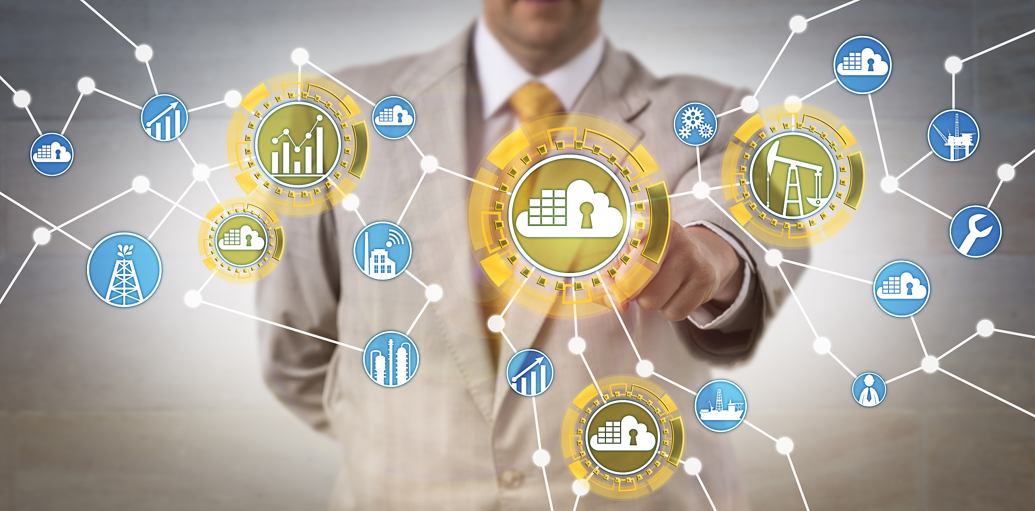 operator managing energy via cloud container
