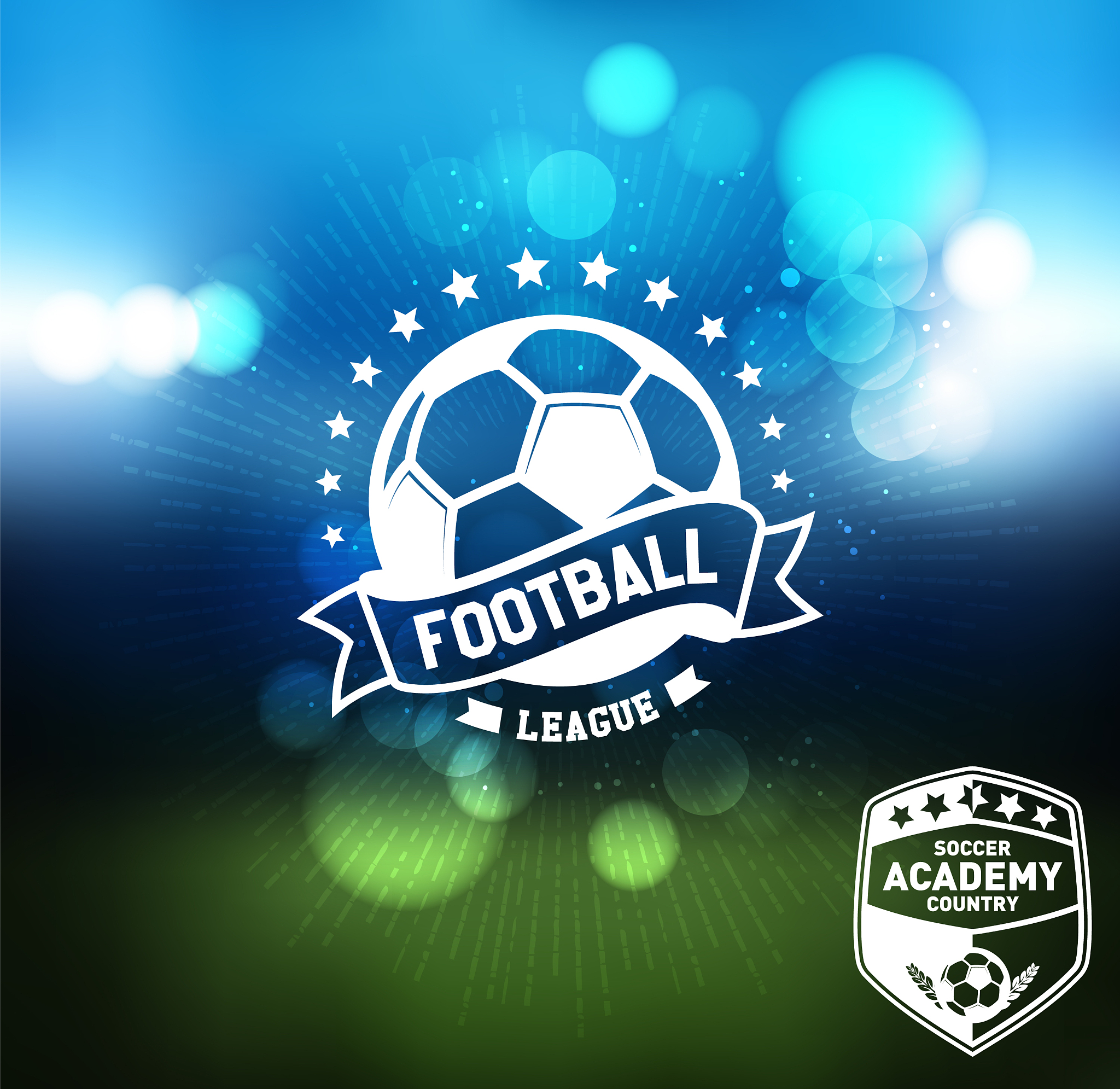 soccer football badge logo design template