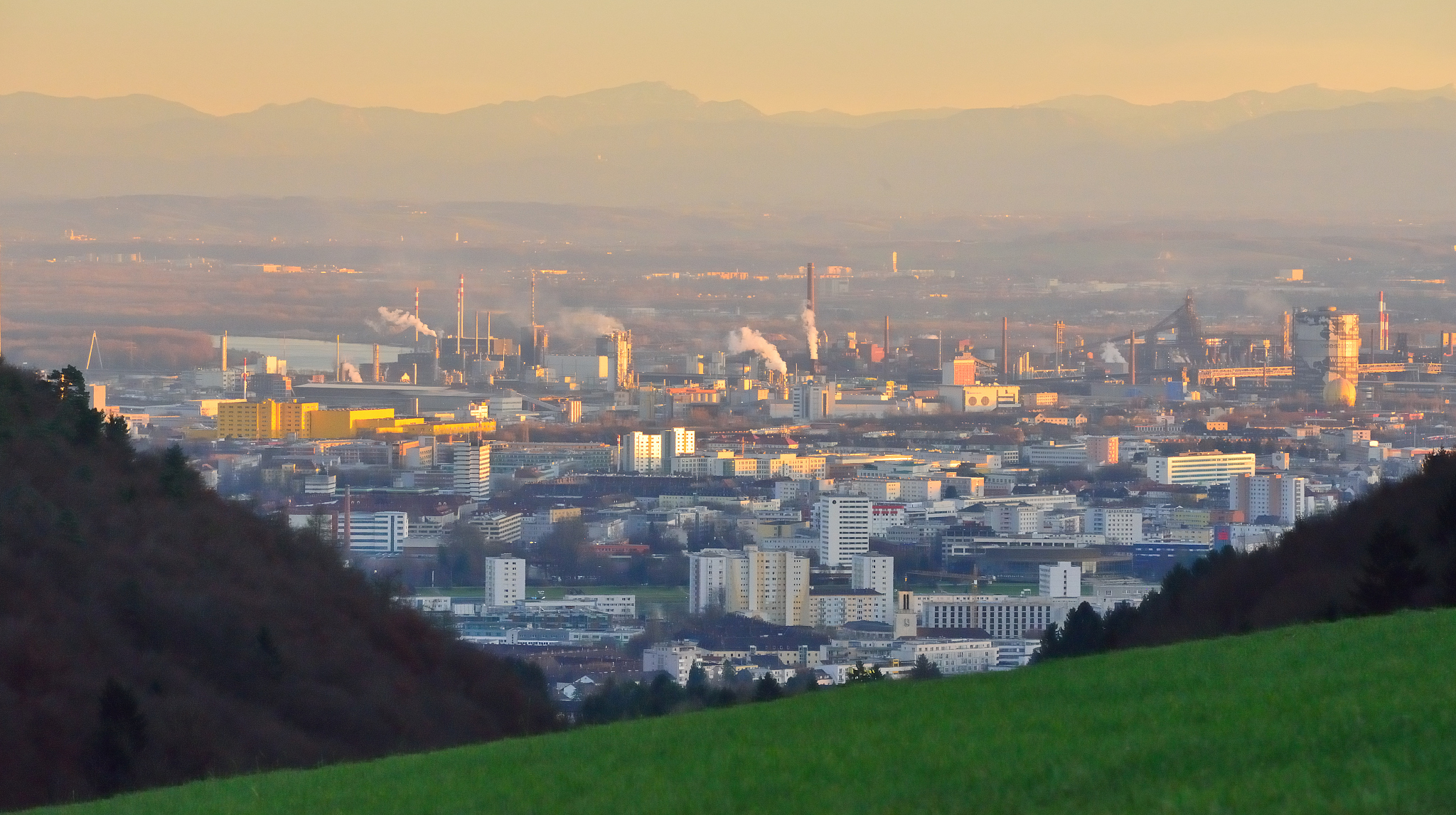 city of linz in winter