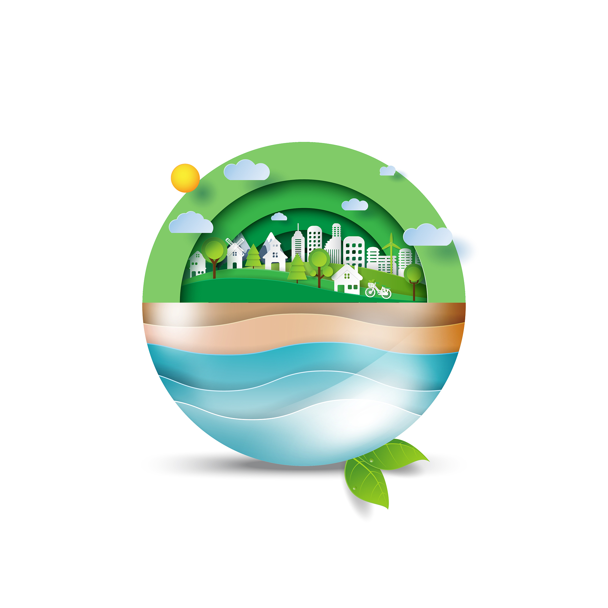 green eco friendly and environment concept.