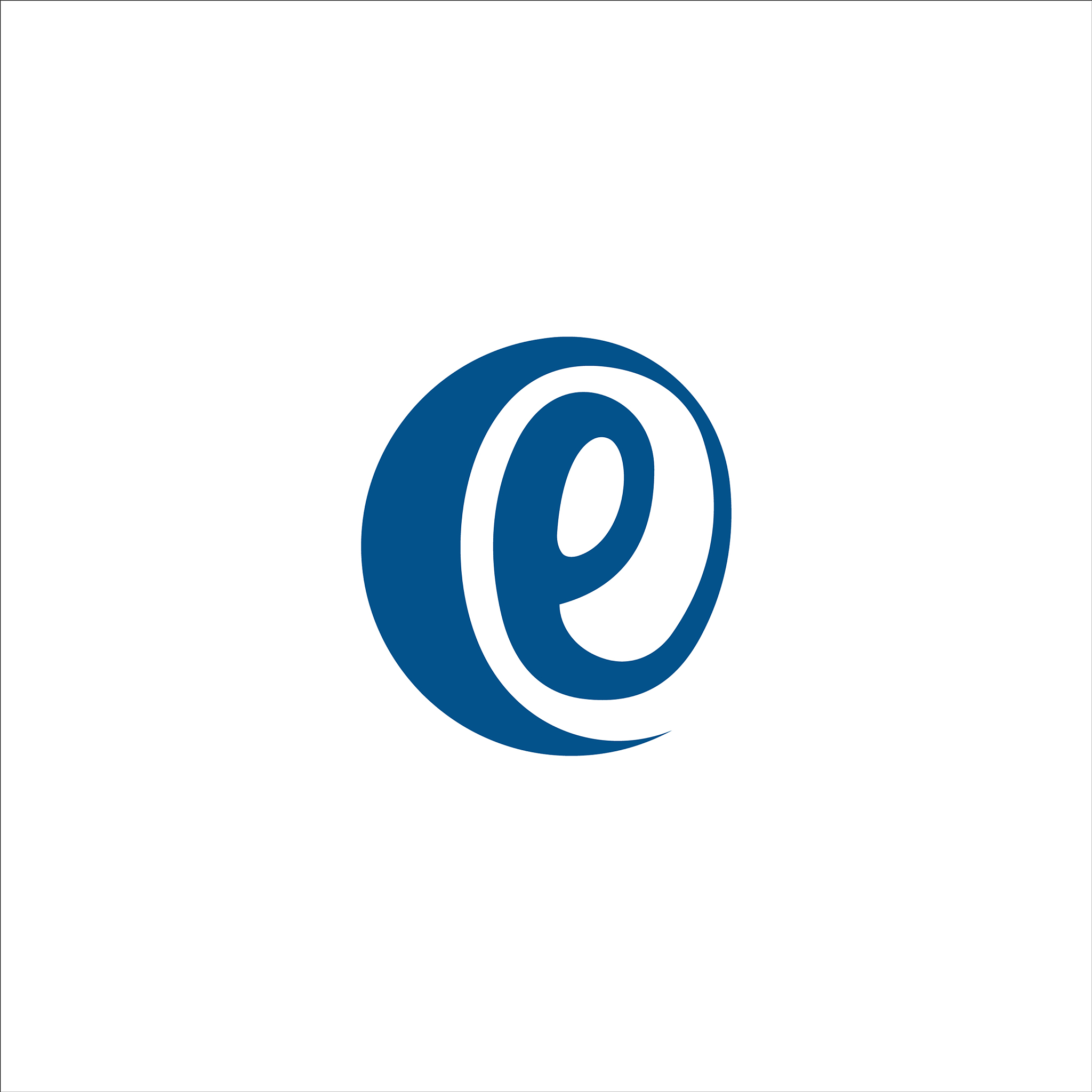 initial letter eo or oe logo design template