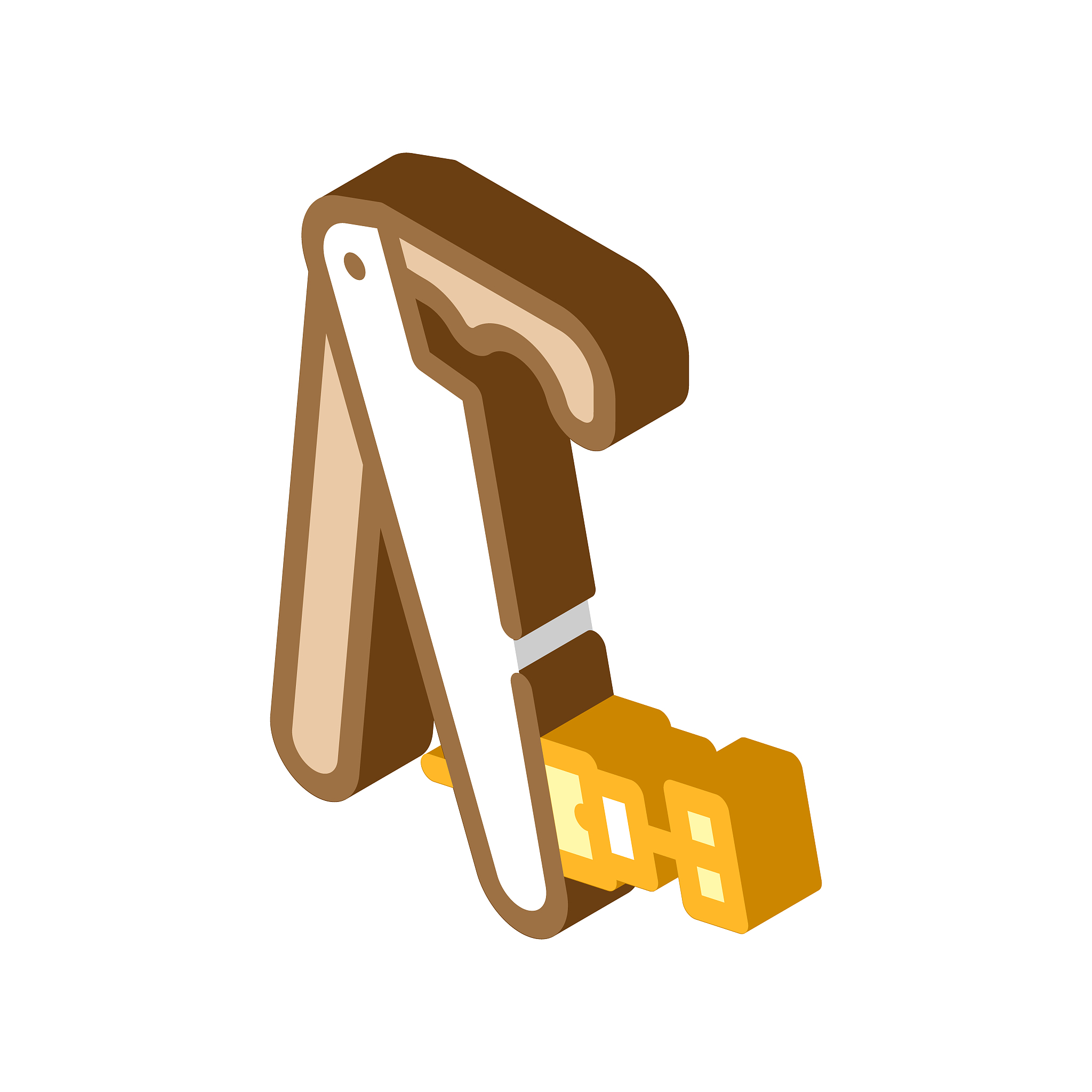 violin tool glyph icon vector illustration
