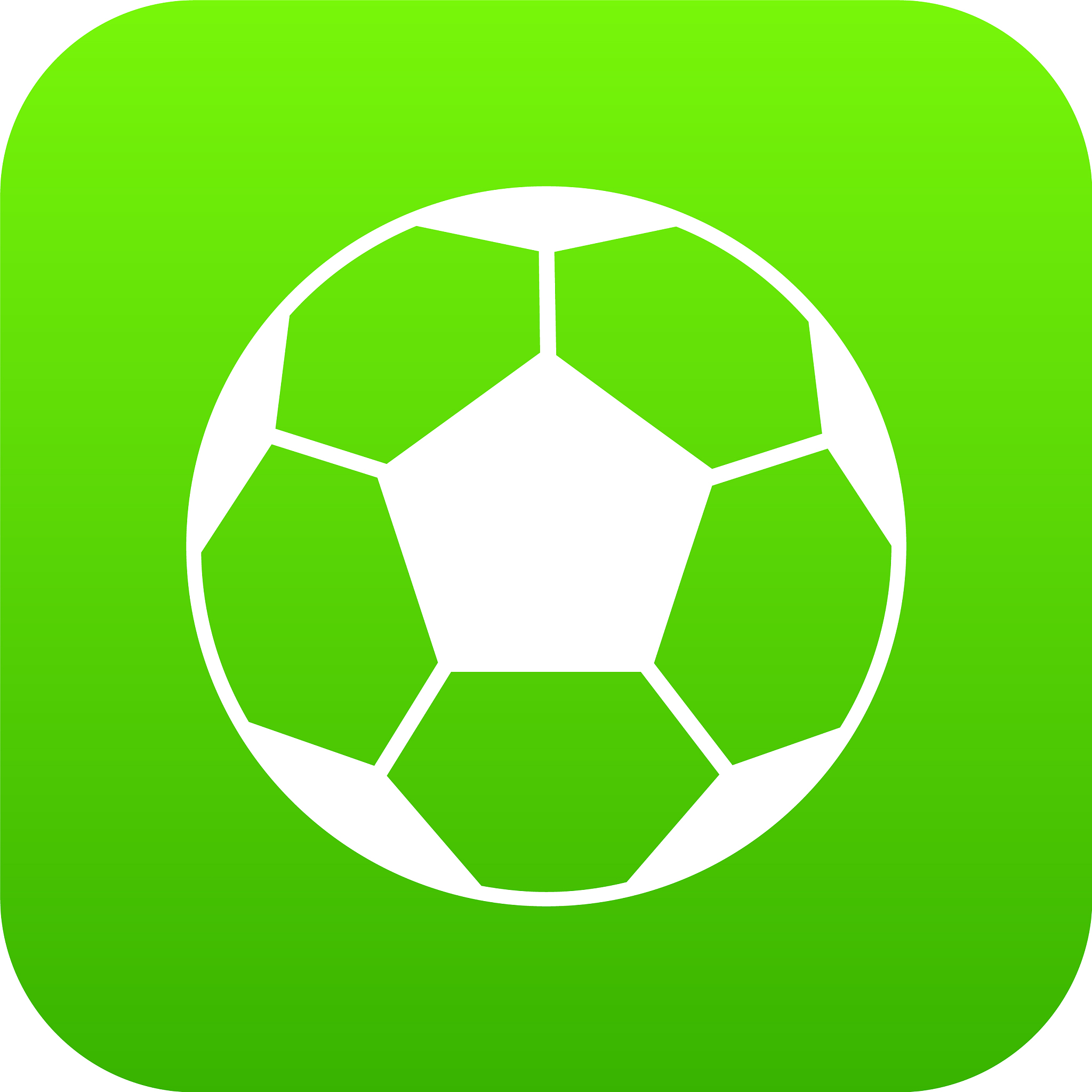 soccer ball icon digital green
