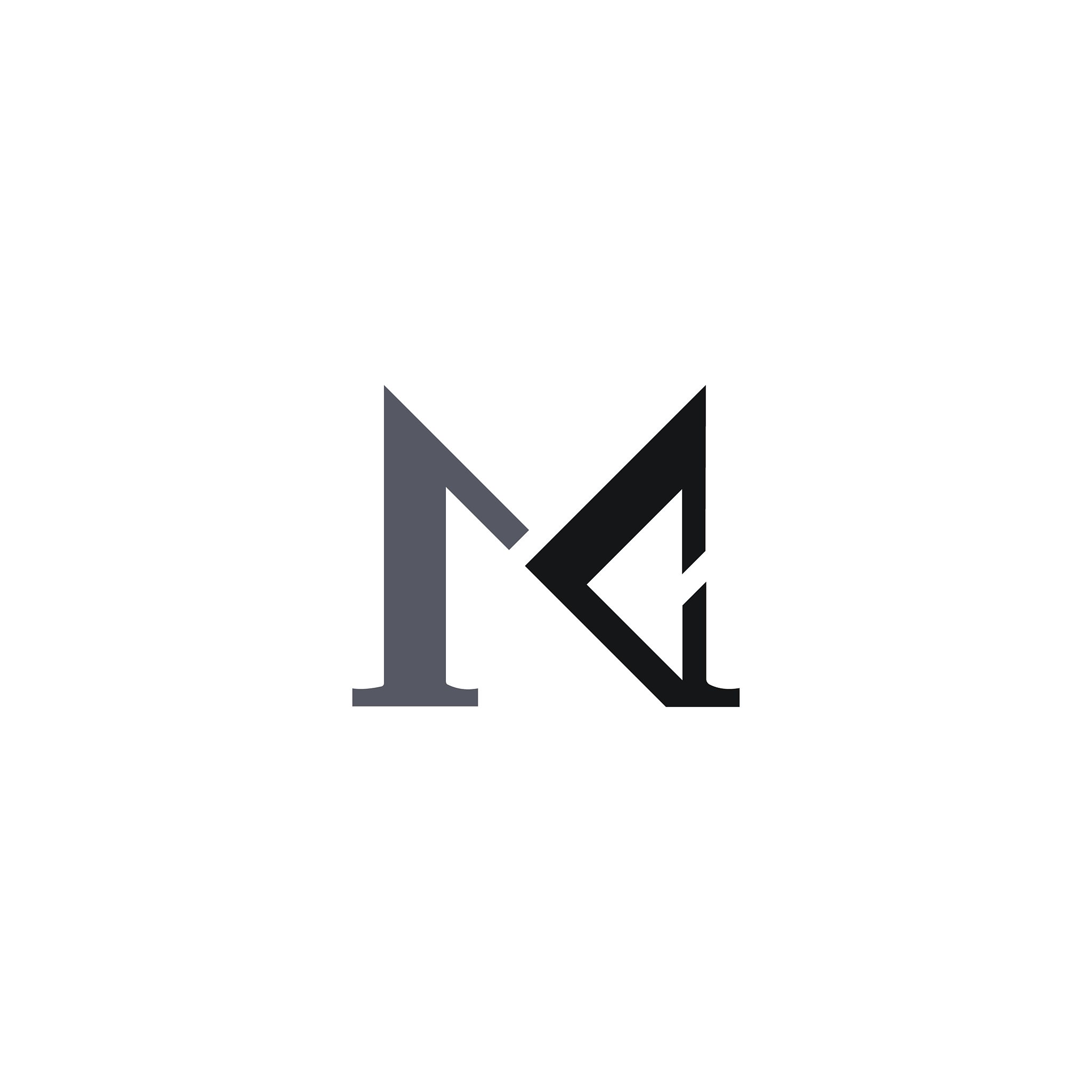 initial letter mc or cm logo design template