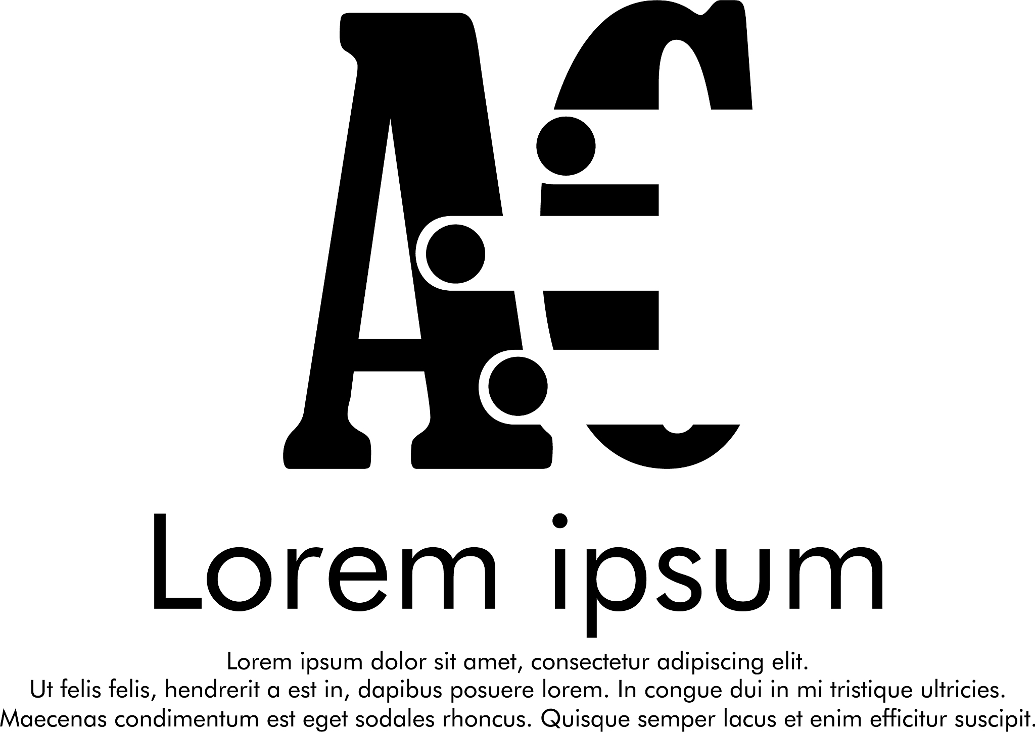 ac initial abstract logo concept for your company