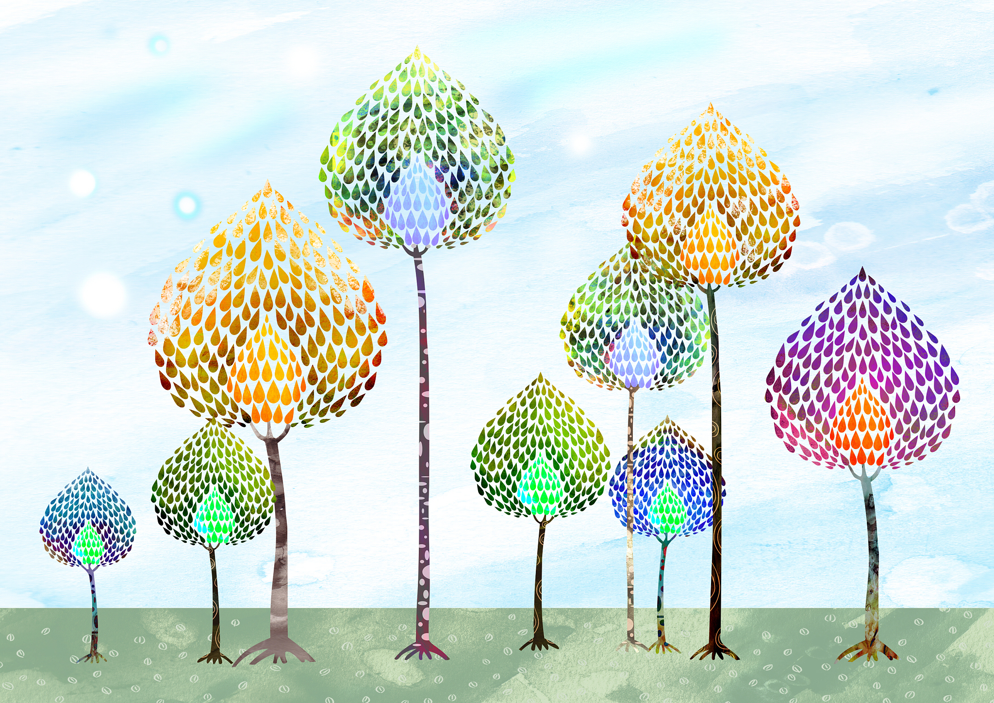 请增加以下内容 用一颗神奇的种子种在本子上老师种在黑板上种神奇的种子然后一起浇浇水吹吹风学生一起吹风互动一起松土一起洒阳光️慢慢的种子长大老师在黑板上示范画出不一样的造型的树引出树孩子们根据自己神奇的种子画出不一样的树引出树在拓展不同造型的树冠再有不同的树叶