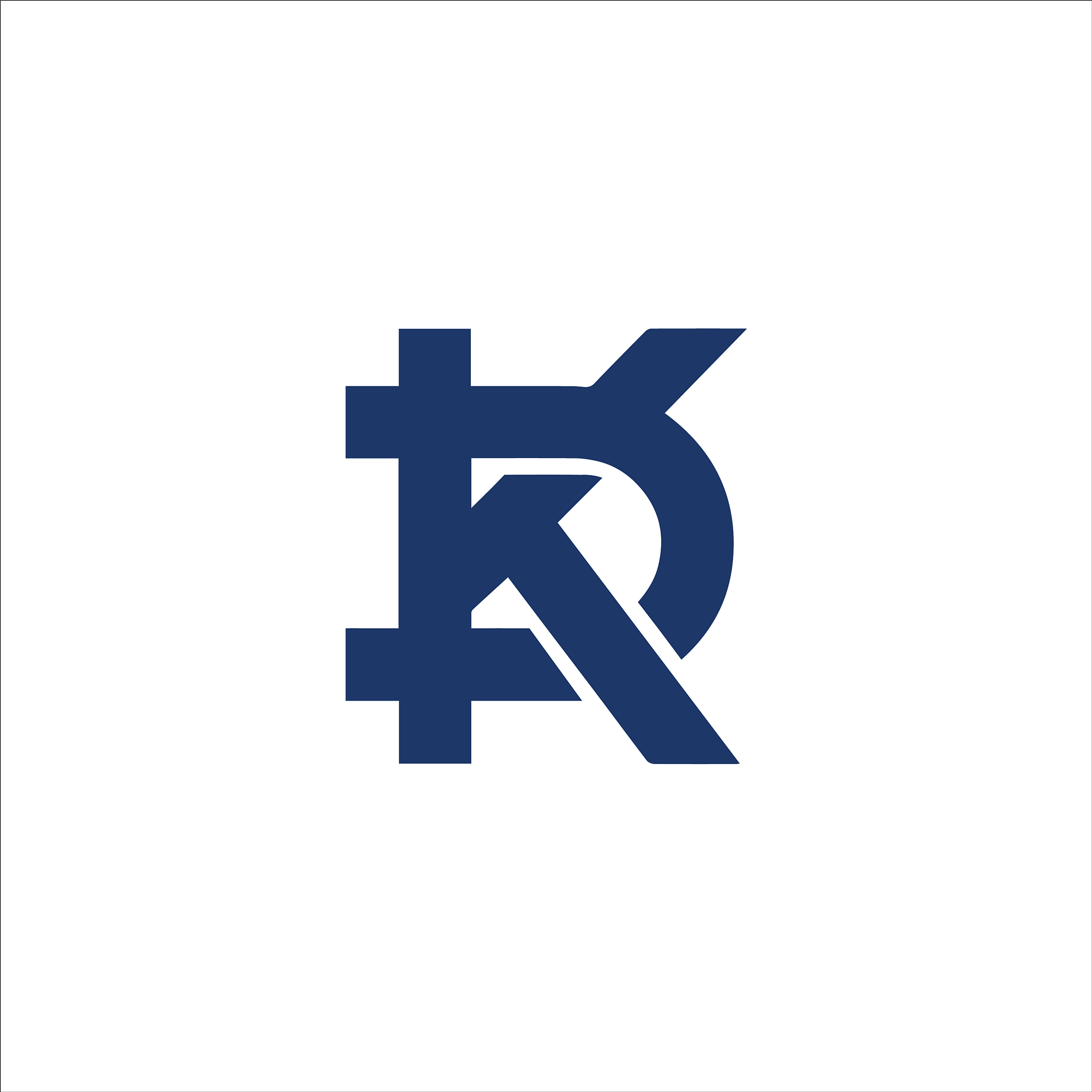 dk abstract letter logo