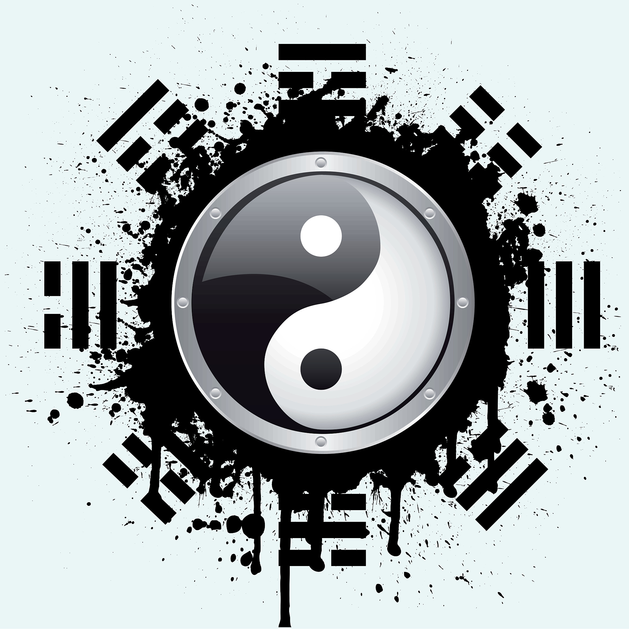 用一条线如何表示阴阳